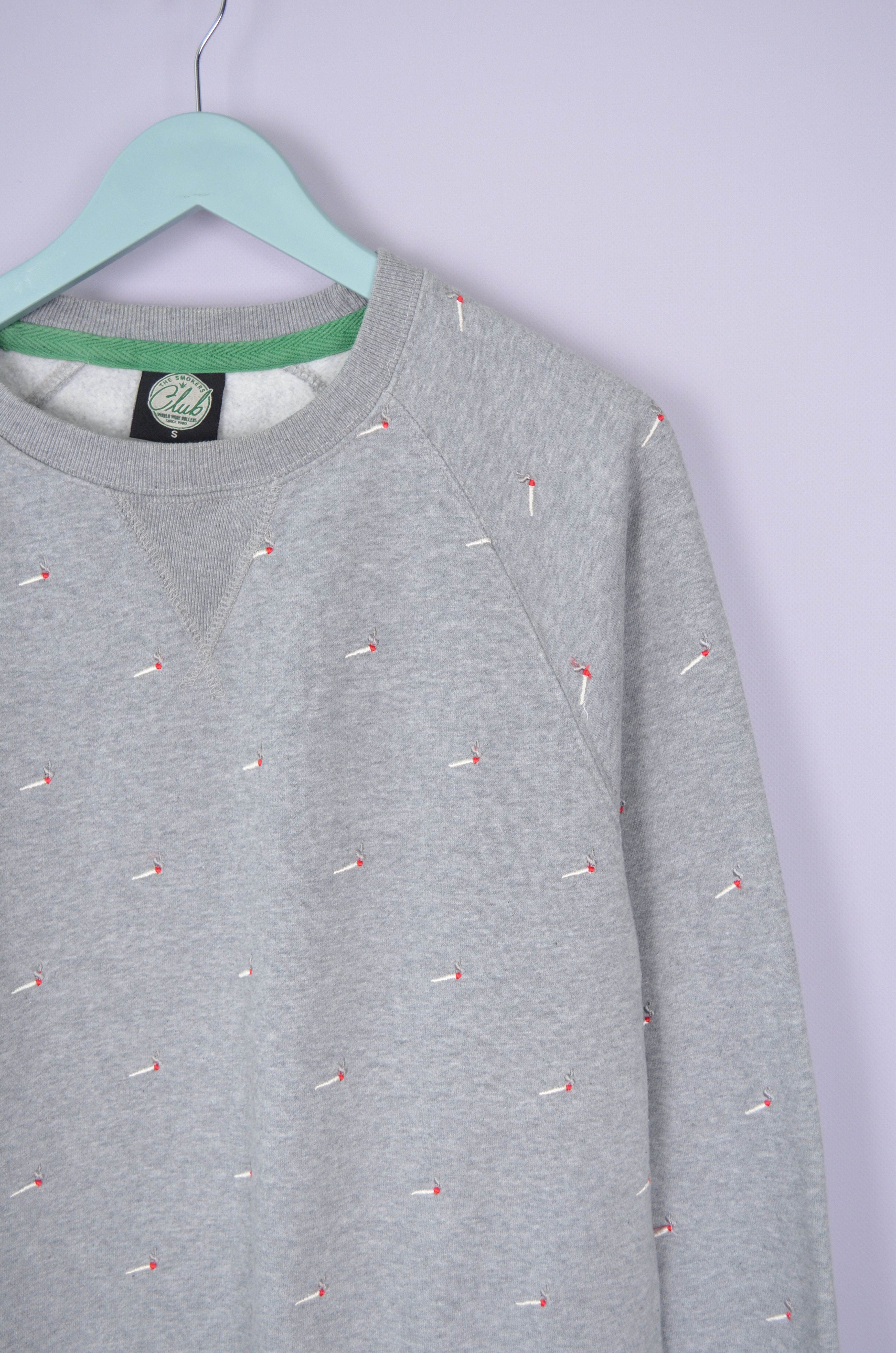 Designer The Smokers Club Crewneck Pullover Sweatshirt Size S Joint Size US S / EU 44-46 / 1 - 4 Thumbnail