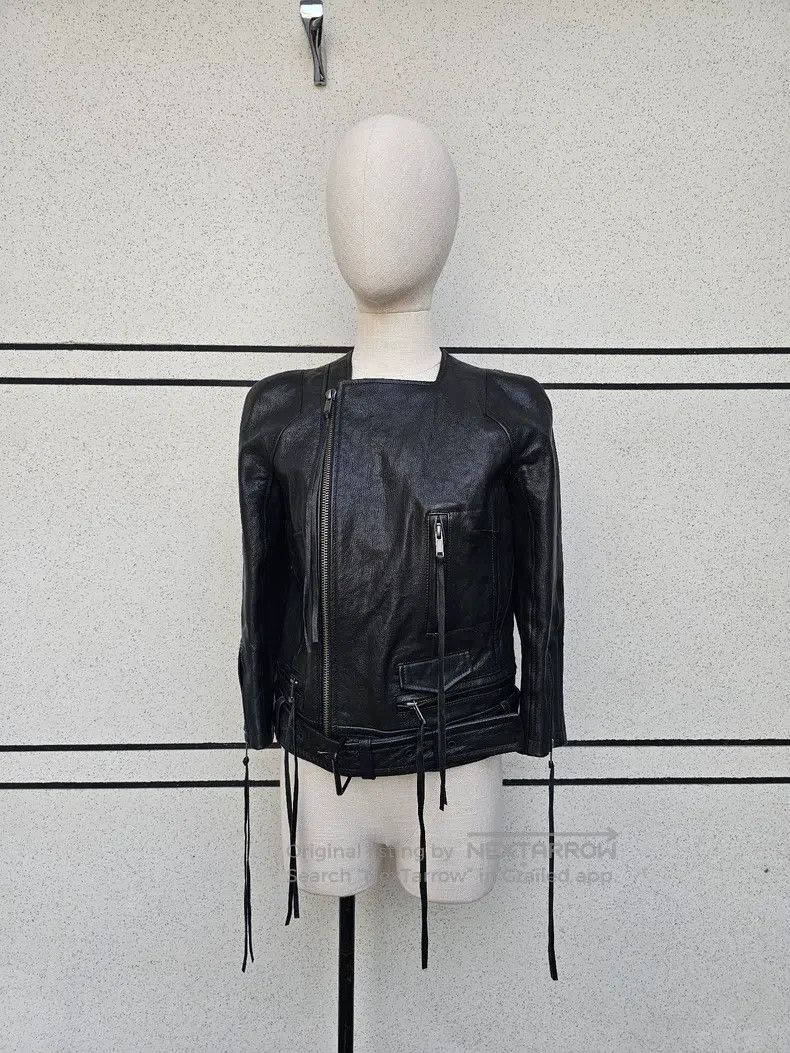 Haider Ackermann Haider Ackermann Fashion Women's Leather Jacket Size XS / US 0-2 / IT 36-38 - 2 Thumbnail