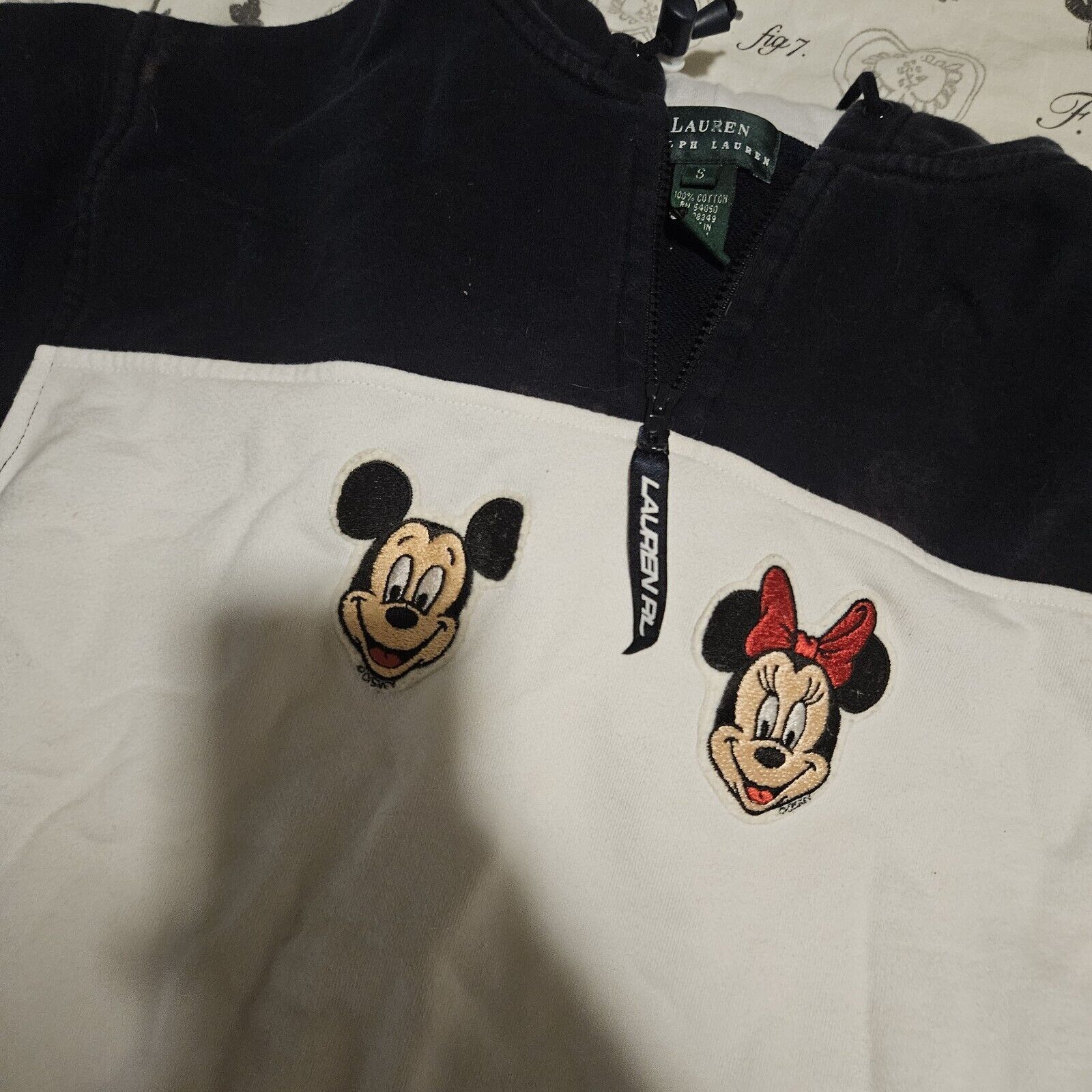 Polo Ralph Lauren 90s Vintage Sweatshirt Mickey disney Rare