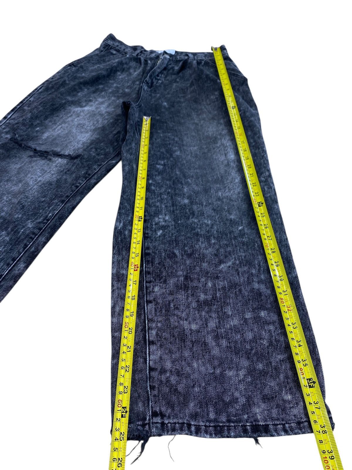 Japanese Brand Japanese Brand Acid Black Wash Style Baggy Jeans Size US 28 / EU 44 - 11 Thumbnail