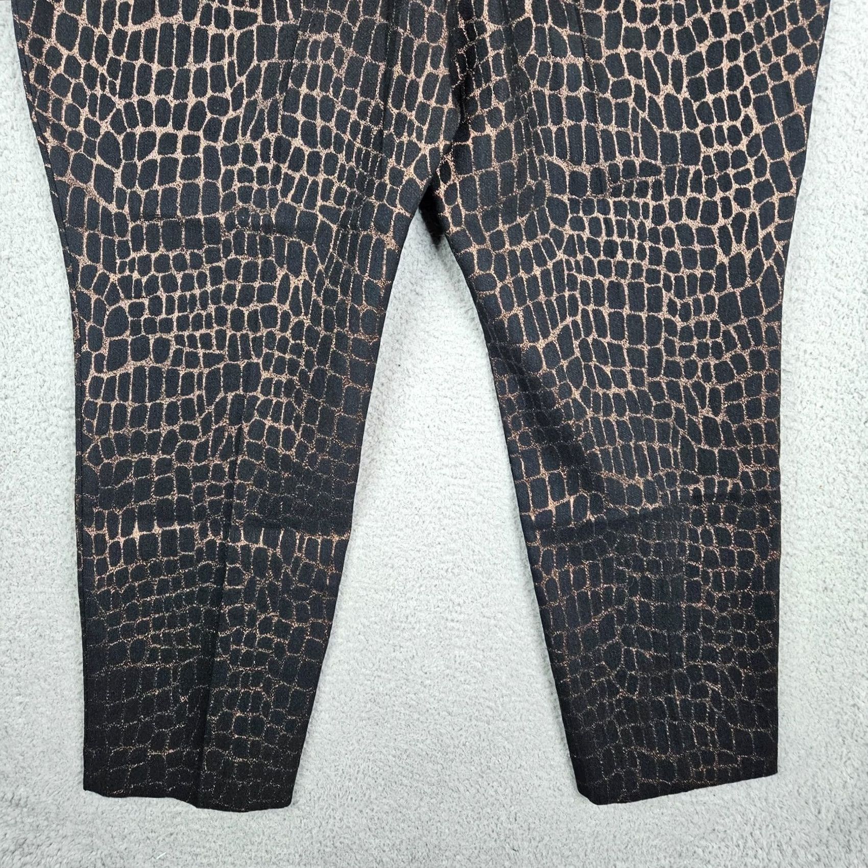Worthington Worthington Slim Leg Black Bronze Women's Pants Size 18 NEW Size 40" / US 18 - 4 Thumbnail