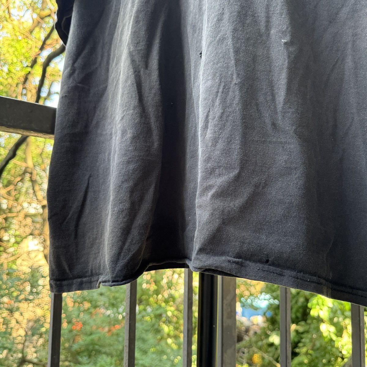Vintage Thrashed Faded Distressed Black Shirt ERD Grunge Chrome Size US XXL / EU 58 / 5 - 5 Thumbnail