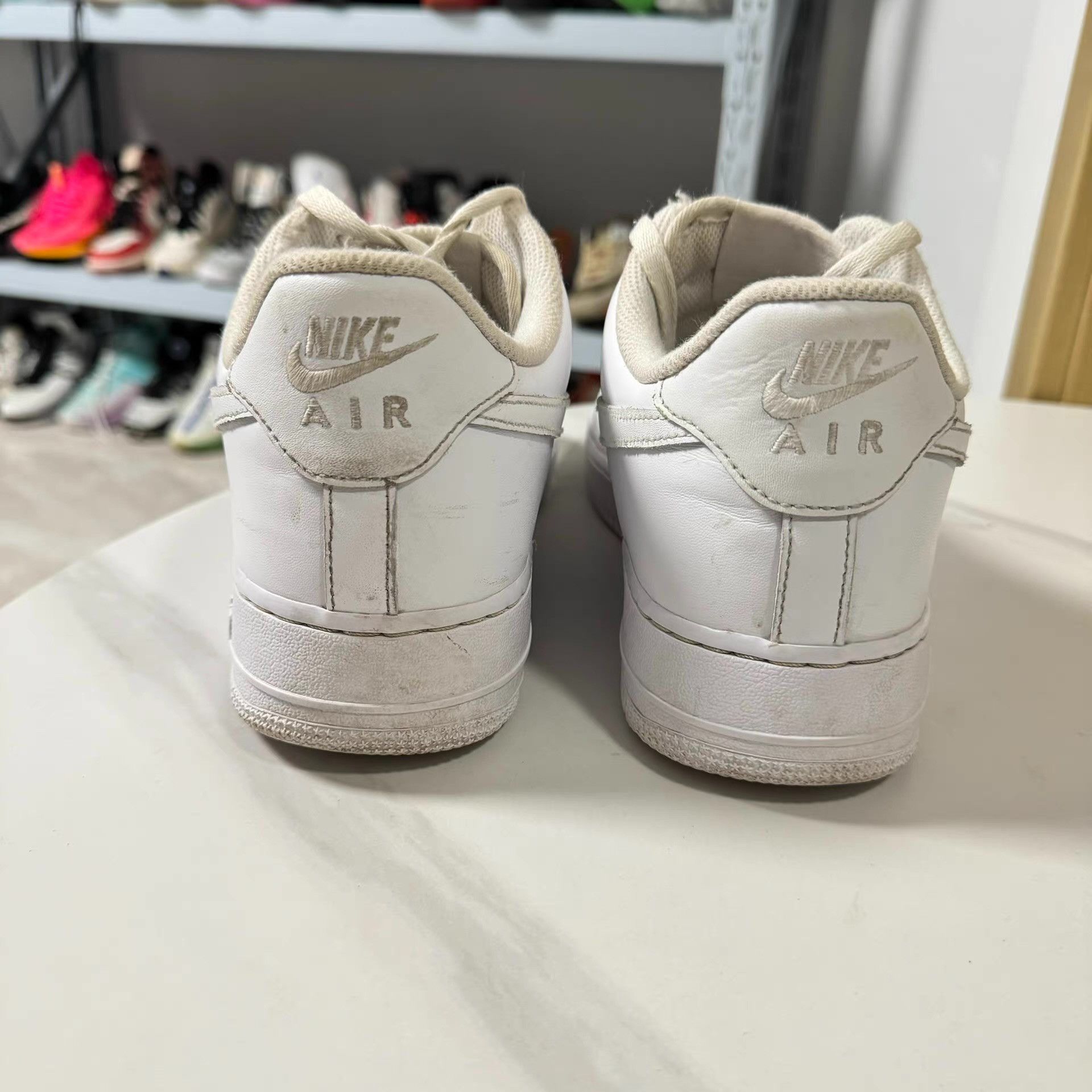 Nike Nike Air Force 1 Classic all-white low-top sneakers Q10 Size US 10 / EU 43 - 2 Thumbnail