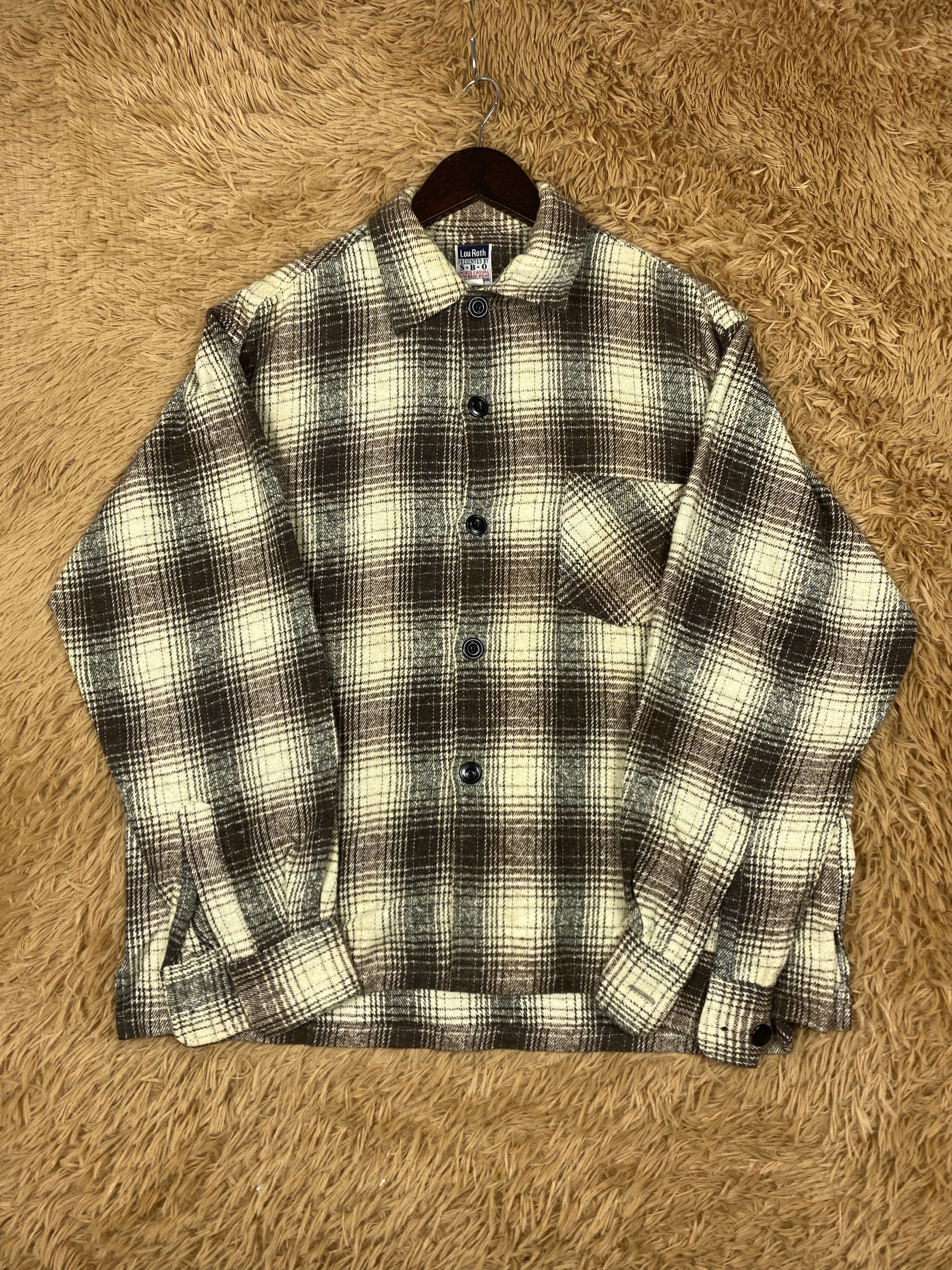 Vintage Vintage Lou Roth Lumberjack Flannel Jacket DJ0829 Size US M / EU 48-50 / 2 - 4 Thumbnail
