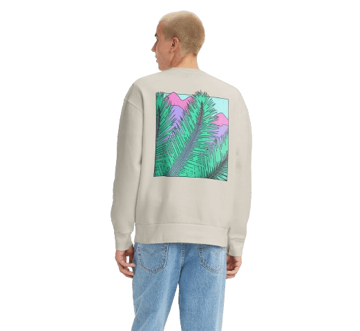 Levi's × Vintage Fresh Leaves Neon Streetwear Pullover Crew Neck Sweatshirt L Size US L / EU 52-54 / 3 - 1 Thumbnail