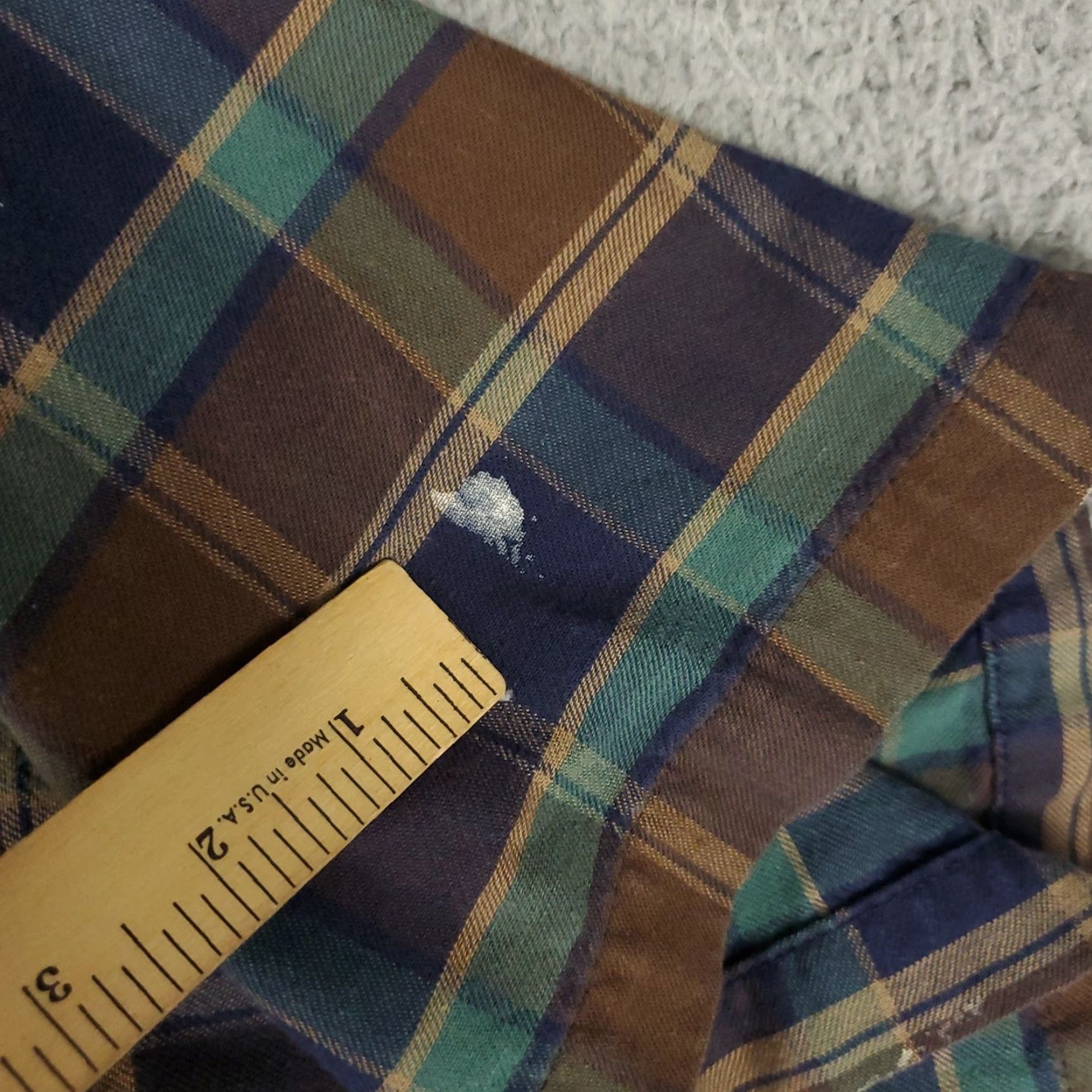Vintage Panhandle Slim Button-Up Shirt Mens 2XL Blue Plaid Short Sleeve Casual Workwear Size US XXL / EU 58 / 5 - 3 Thumbnail