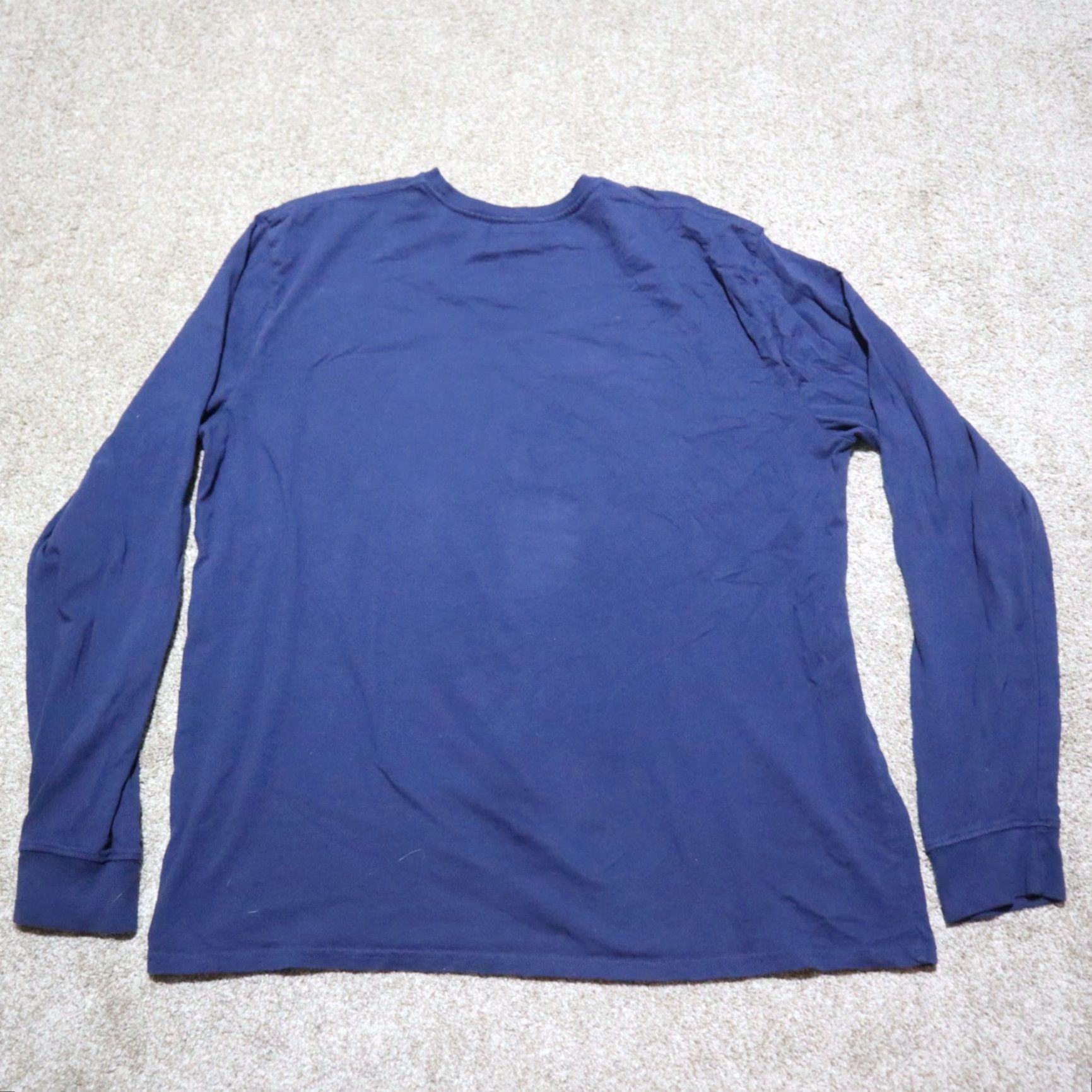 Levi's Levis Shirt Men 2XL Blue Long Sleeve T-Shirt Crew Neck Vintage No Size US XXL / EU 58 / 5 - 7 Thumbnail