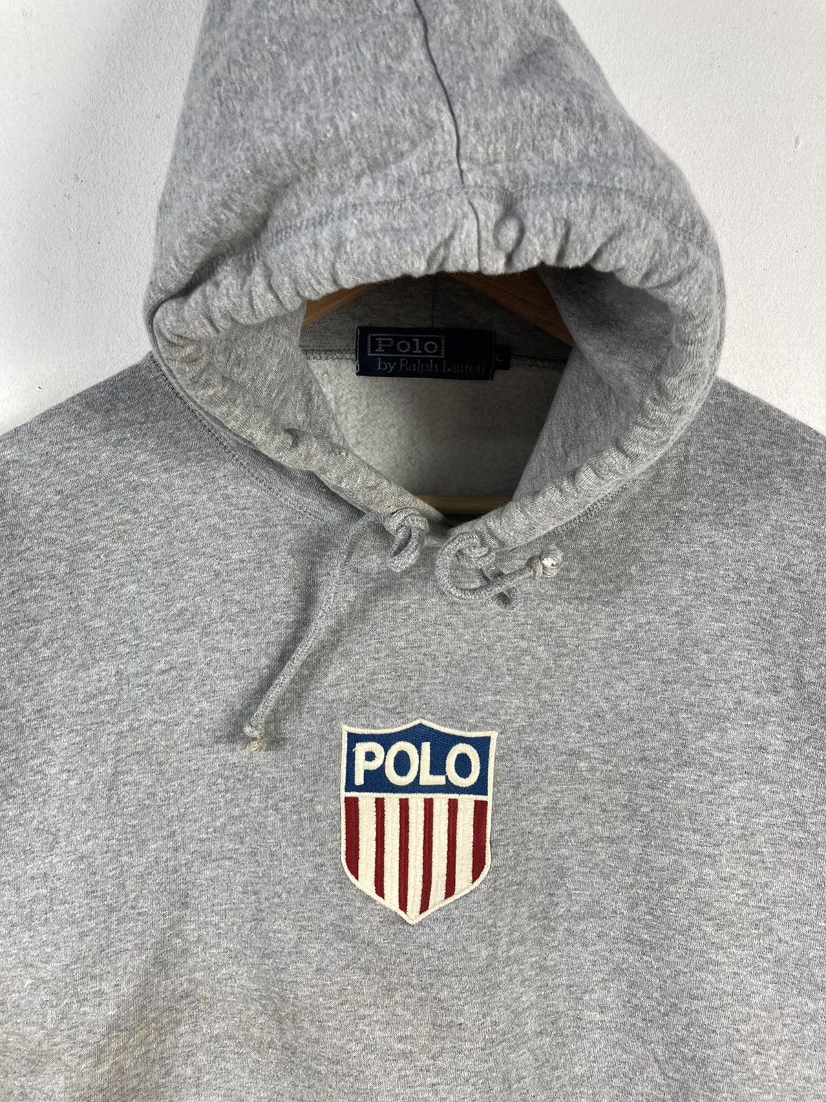 K-Swiss × Polo Ralph Lauren × Vintage Vintage 90s Polo Ralph Lauren Polo K-Swiss Hoodie Jumper Size L / US 10 / IT 46 - 7 Thumbnail