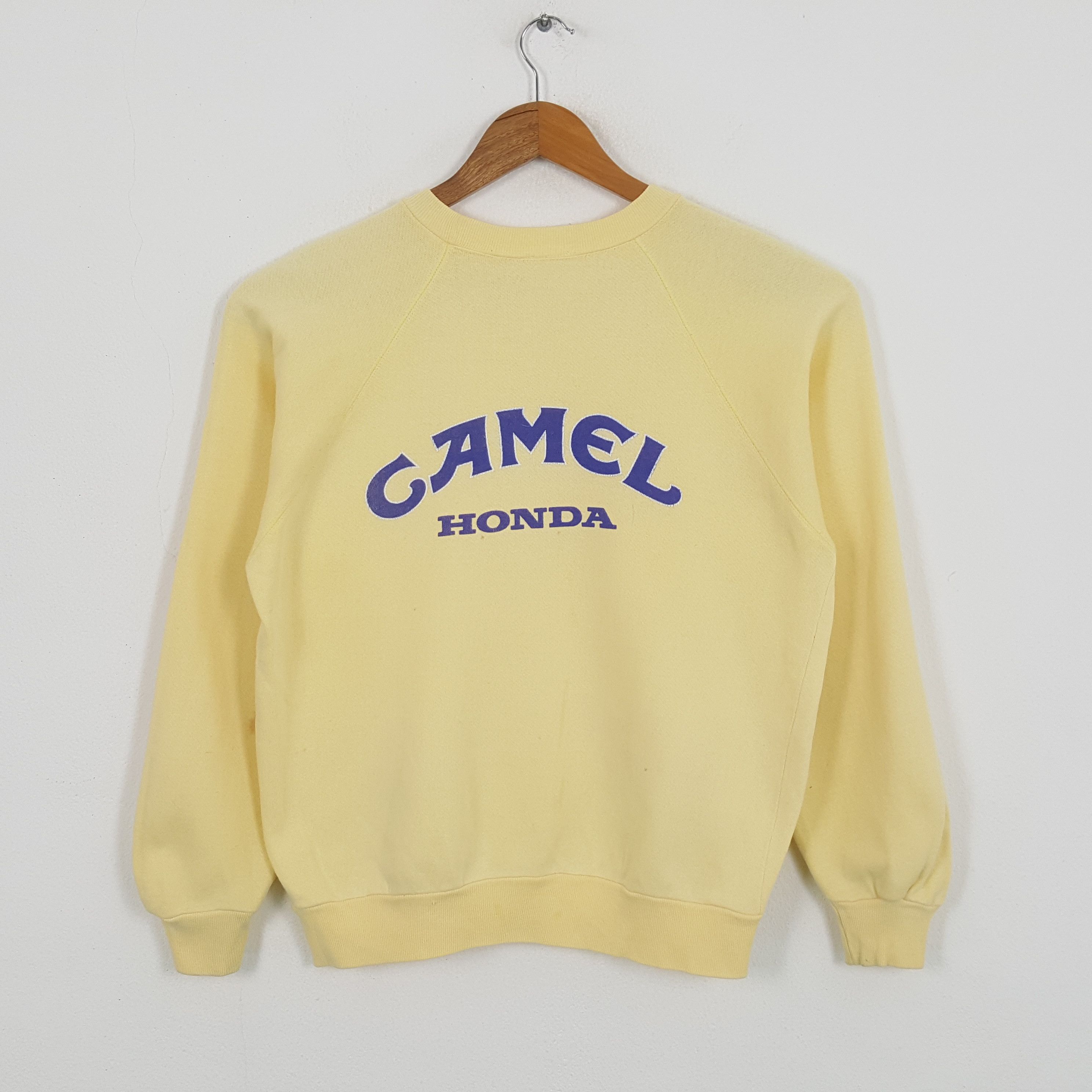 Camel × Honda × Vintage Vintage 90's CAMEL HONDA Japanese Racing Team Sweatshirt Size US M / EU 48-50 / 2 - 1 Thumbnail