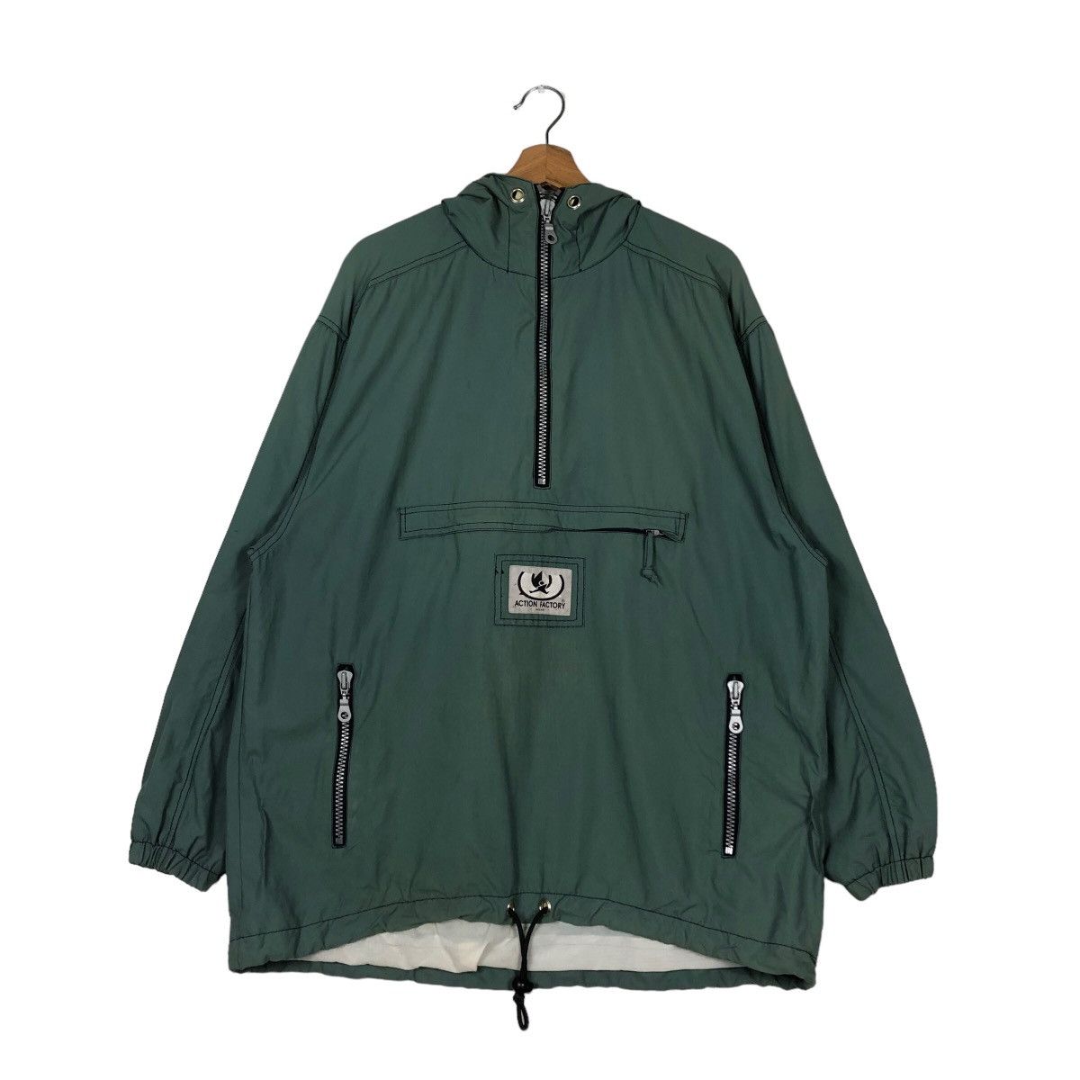 Japanese Brand 🔥ACTION FACTORY WEAR ANORAK JACKET HOODIE BIG POCKETS Size US S / EU 44-46 / 1 - 11 Thumbnail