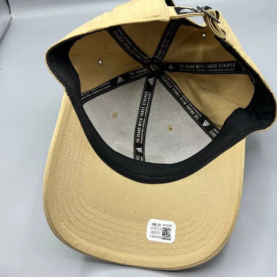 Adidas Adidas Aeroready Hat Men Beige Logo Strap Back Cap Size ONE SIZE - 5 Thumbnail