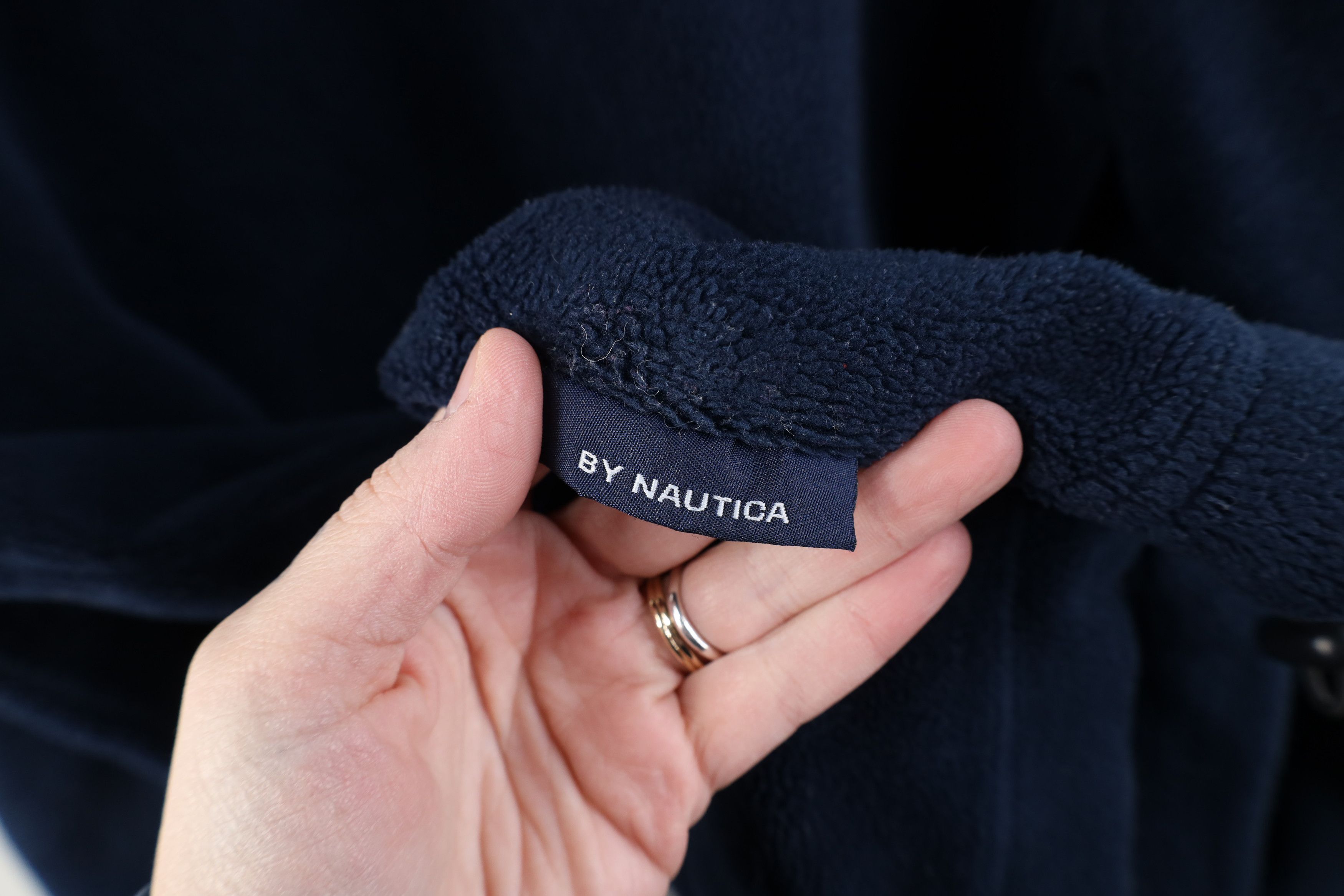 Nautica Vintage 90s Nautica Competition Spell Out Fleece Hoodie Blue Size US XXL / EU 58 / 5 - 11 Thumbnail