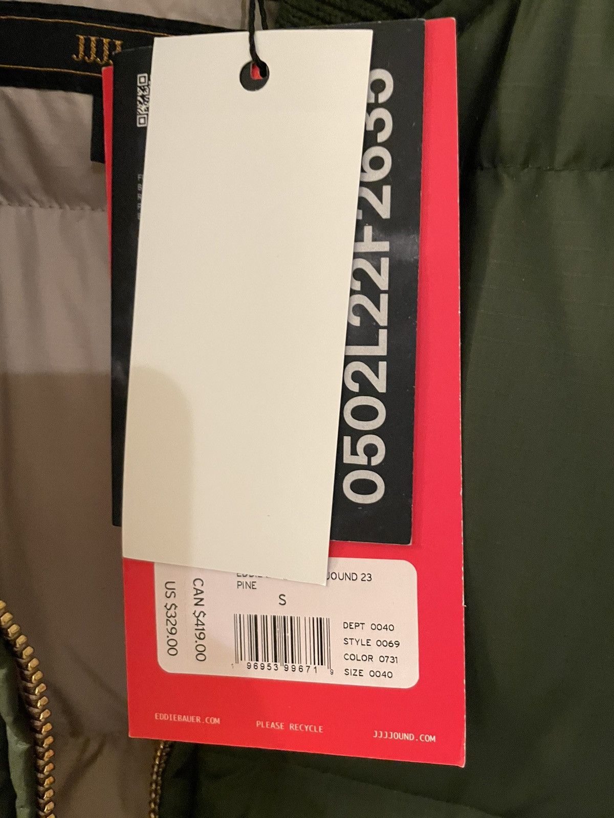 Eddie Bauer × JJJJound Eddie Bauer Jjjjound Down Jacket in Forest green Size US S / EU 44-46 / 1 - 2 Thumbnail