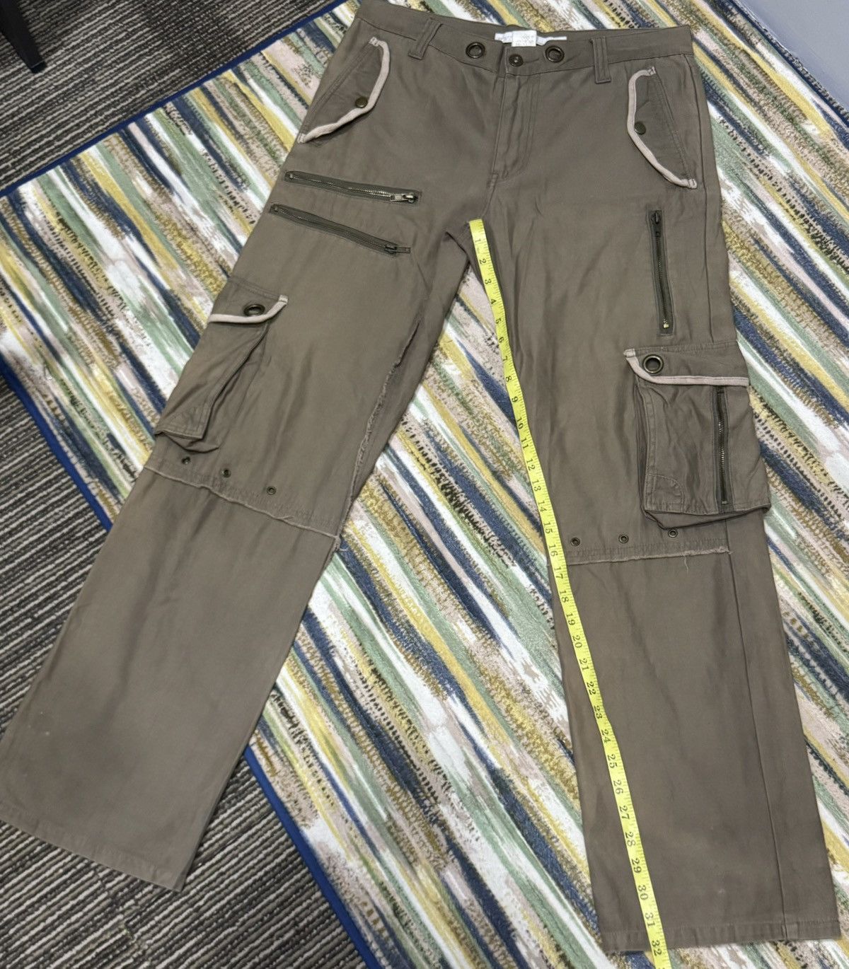 Japanese Brand × Seditionaries Clonedevgru Japanese Brand Cargo Plaid Loose Pants Size US 32 / EU 48 - 17 Thumbnail