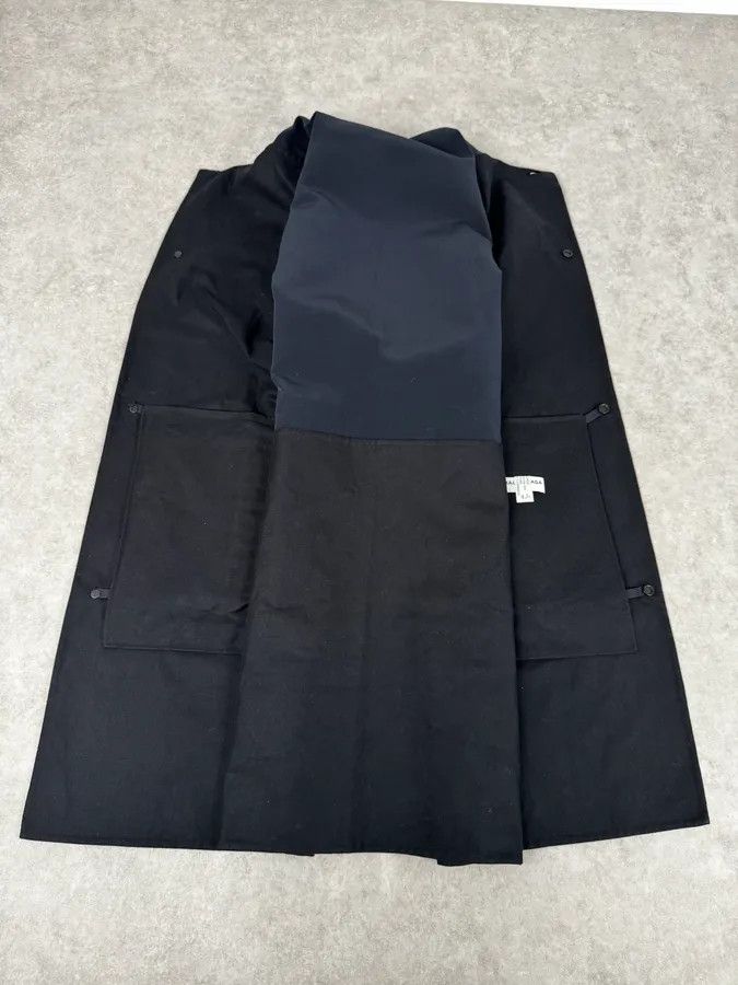 Balenciaga 2010s Balenciaga Sample Black & Navy Geometrical Trench Coat Size US S / EU 44-46 / 1 - 7 Thumbnail