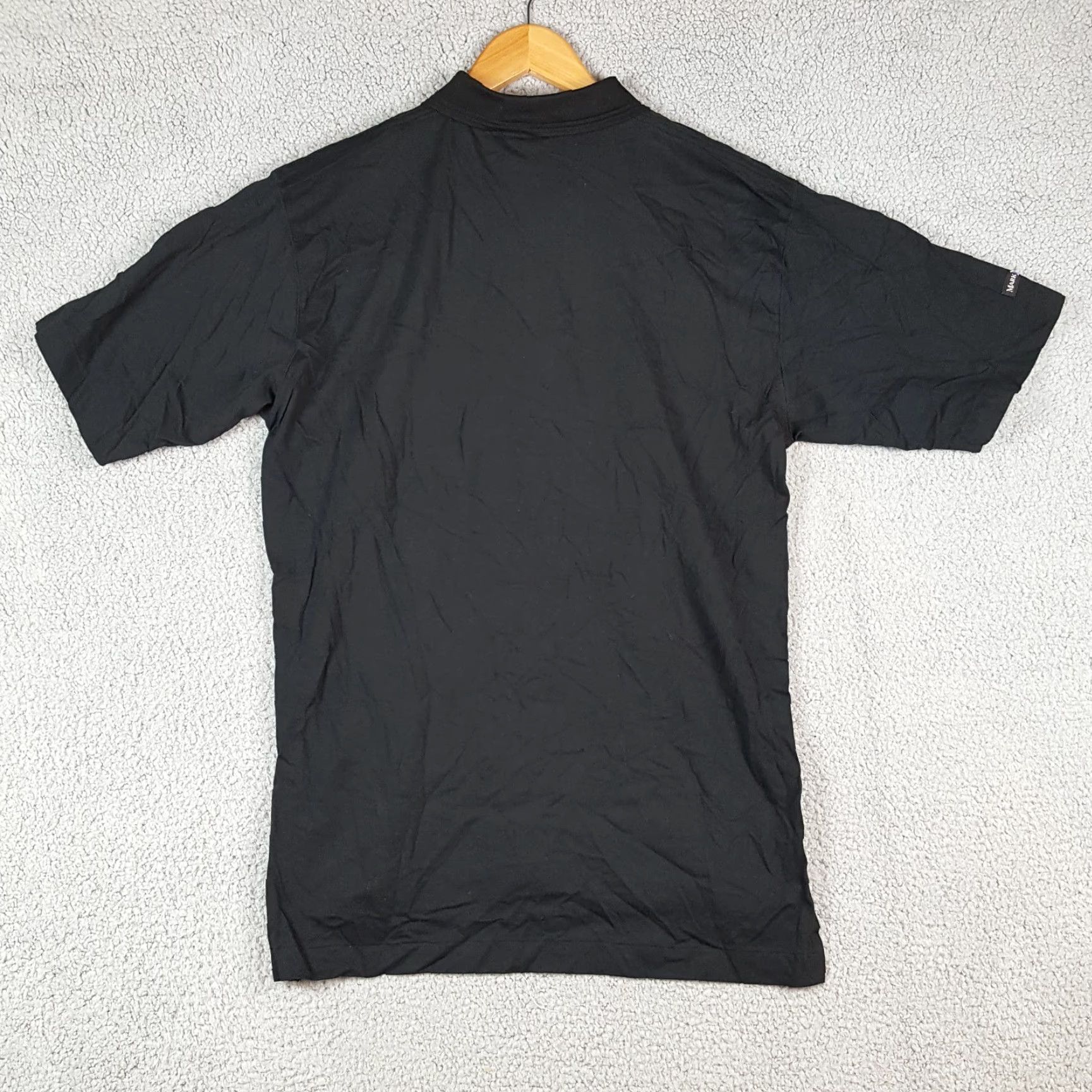 Vintage VINTAGE Mark Scot Polo Shirt Shirt Men Size M Black Short Sleeve Collared Golf Pullover Polo 90s Preppy Rock Surf Grunge Classic Casual Workwear Mens Size US M / EU 48-50 / 2 - 6 Thumbnail