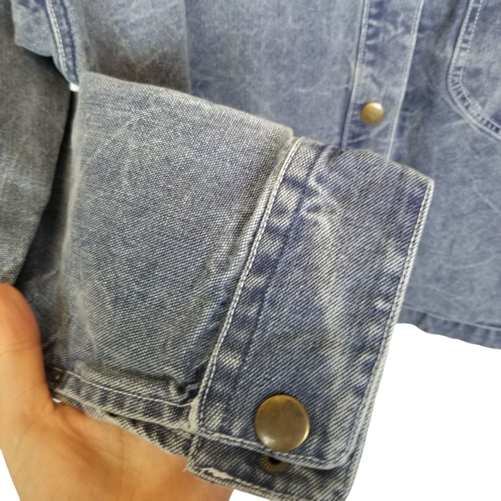 Urban Outfitters Urban Outfitters Womens Boxy Denim Jacket Snap Front L Y2K Size L / US 10 / IT 46 - 5 Thumbnail