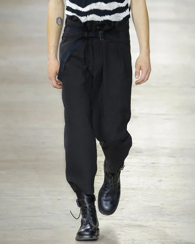 Ann Demeulemeester S/S17 Wide Belted Hemp Pants Size US 30 / EU 46 - 1 Thumbnail