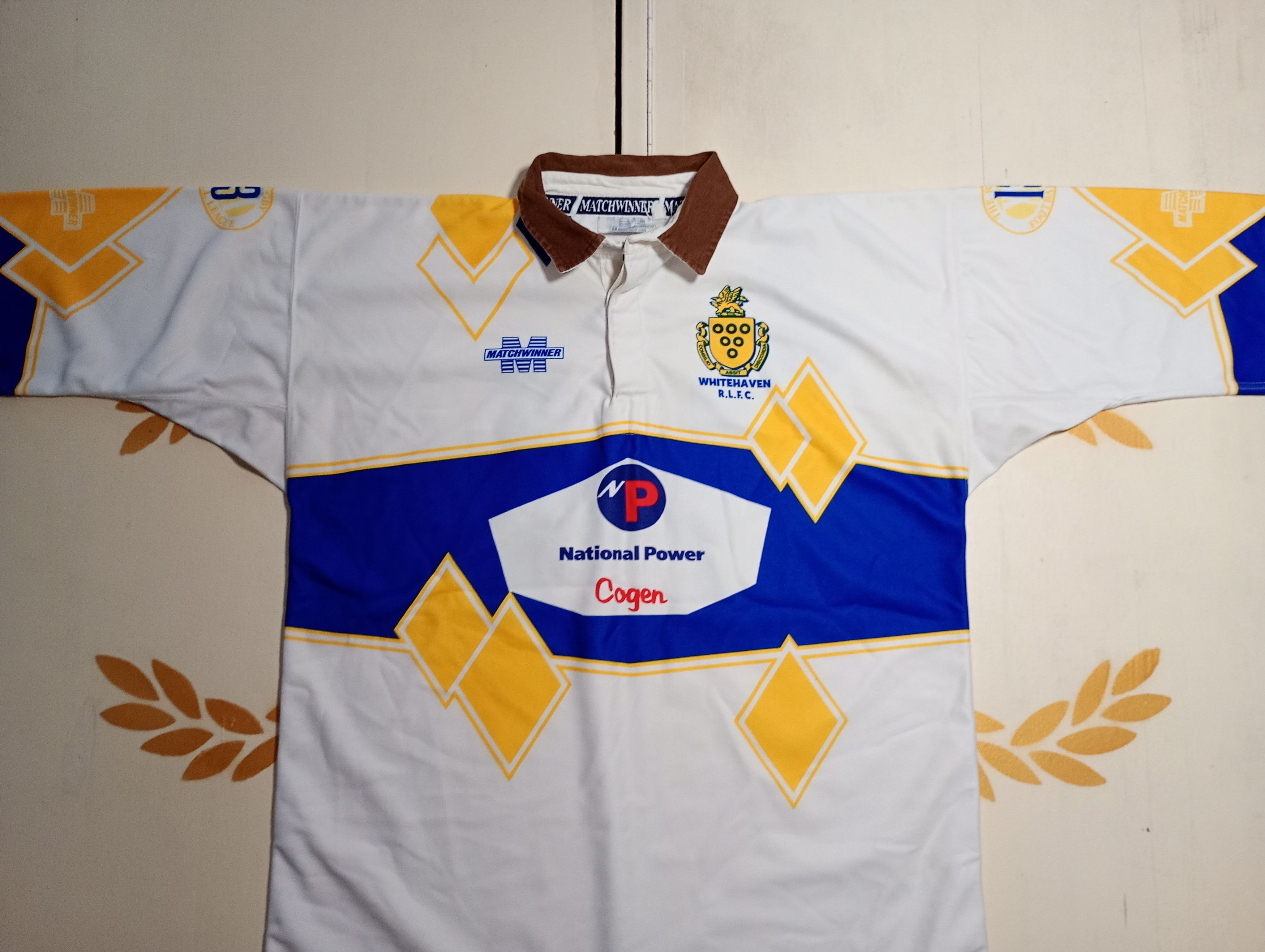 Vintage Matchwinner Whitehaven R.L.F.C. Rugby Shirt #14 V Size US XL / EU 56 / 4 - 4 Thumbnail