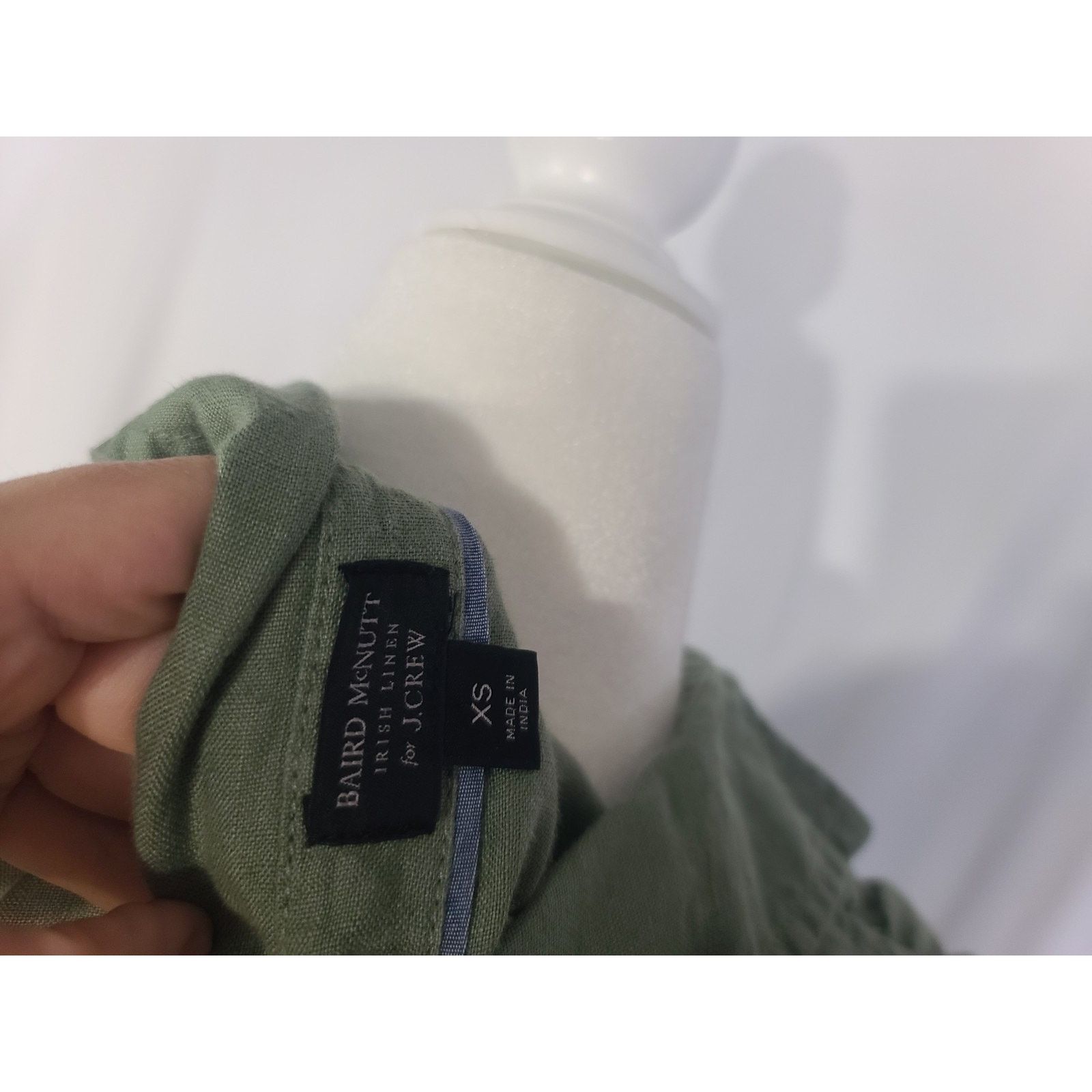 Baird McNutt for J.Crew Irish Linen Green Shirt Dress XS -  www.rajagirimanappuram.com