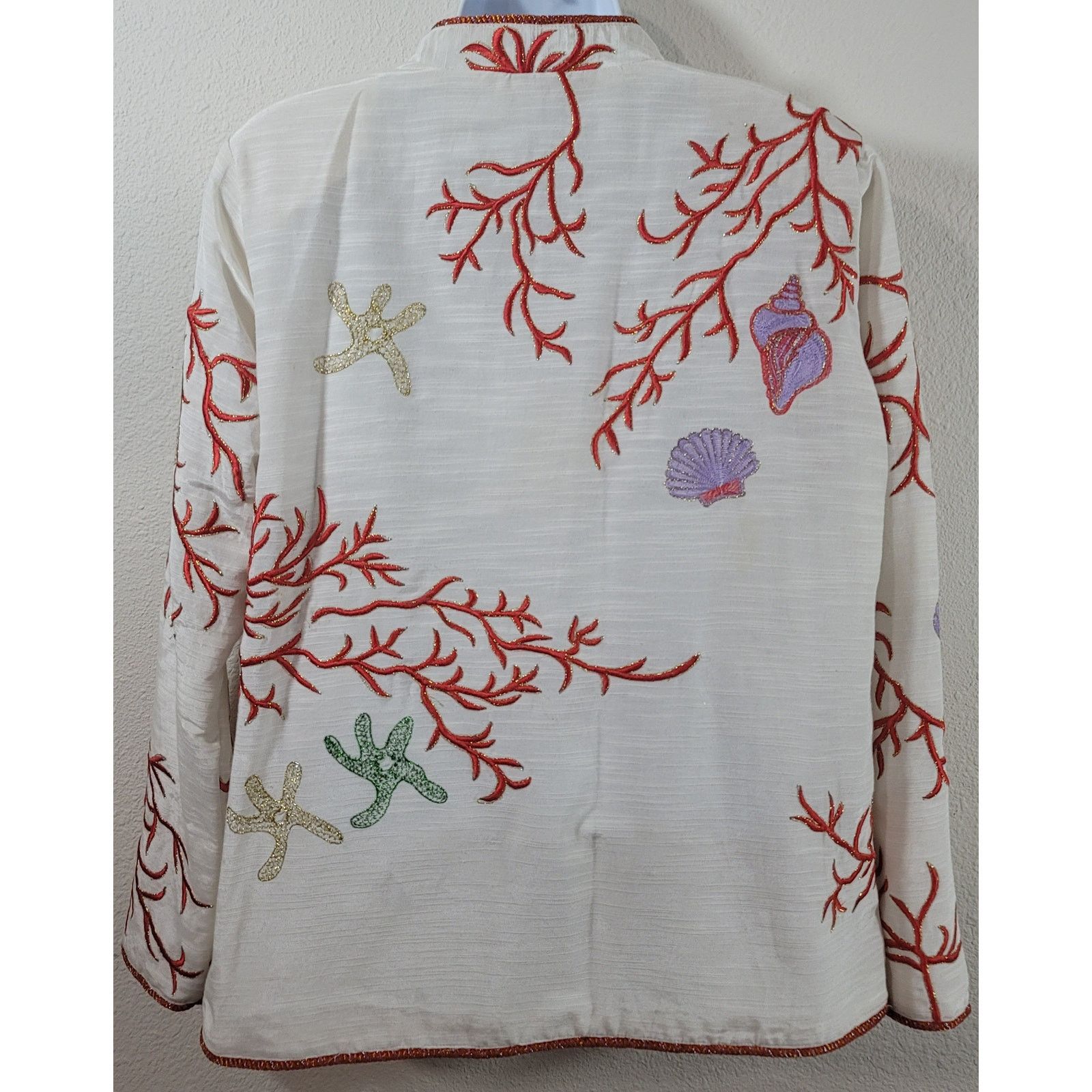 Other VTG Draper's & Damon's White Red Embroidered Jacket XL Size XL / US 12-14 / IT 48-50 - 2 Thumbnail