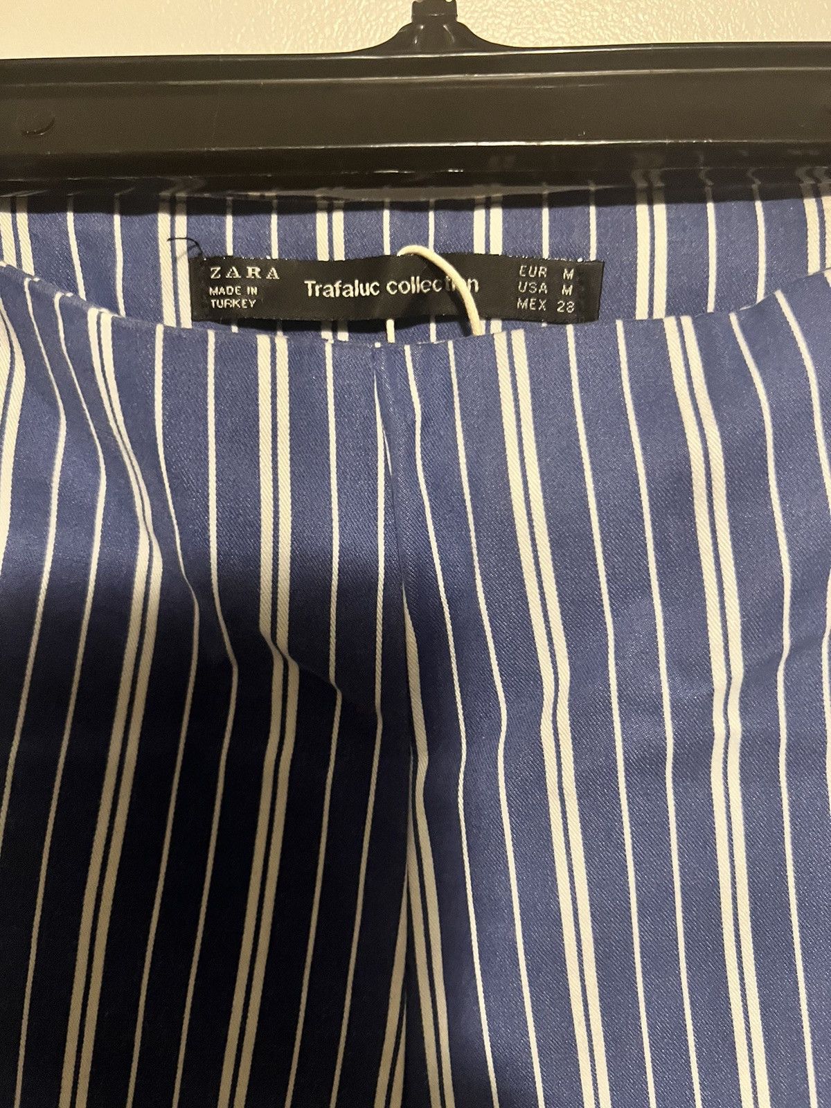 Zara ZARA Striped Paper Bag Trousers Size 28" / US 6 / IT 42 - 2 Thumbnail