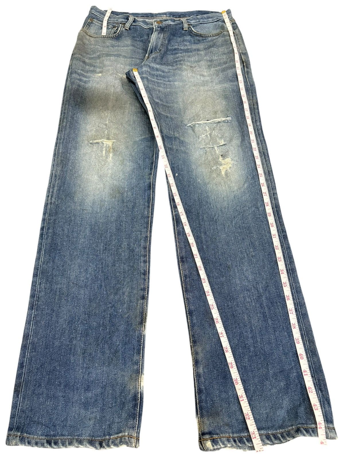 Edwin Vintage Edwin 504 Mud Wash Distressed Loose Jeans Size US 32 / EU 48 - 13 Thumbnail