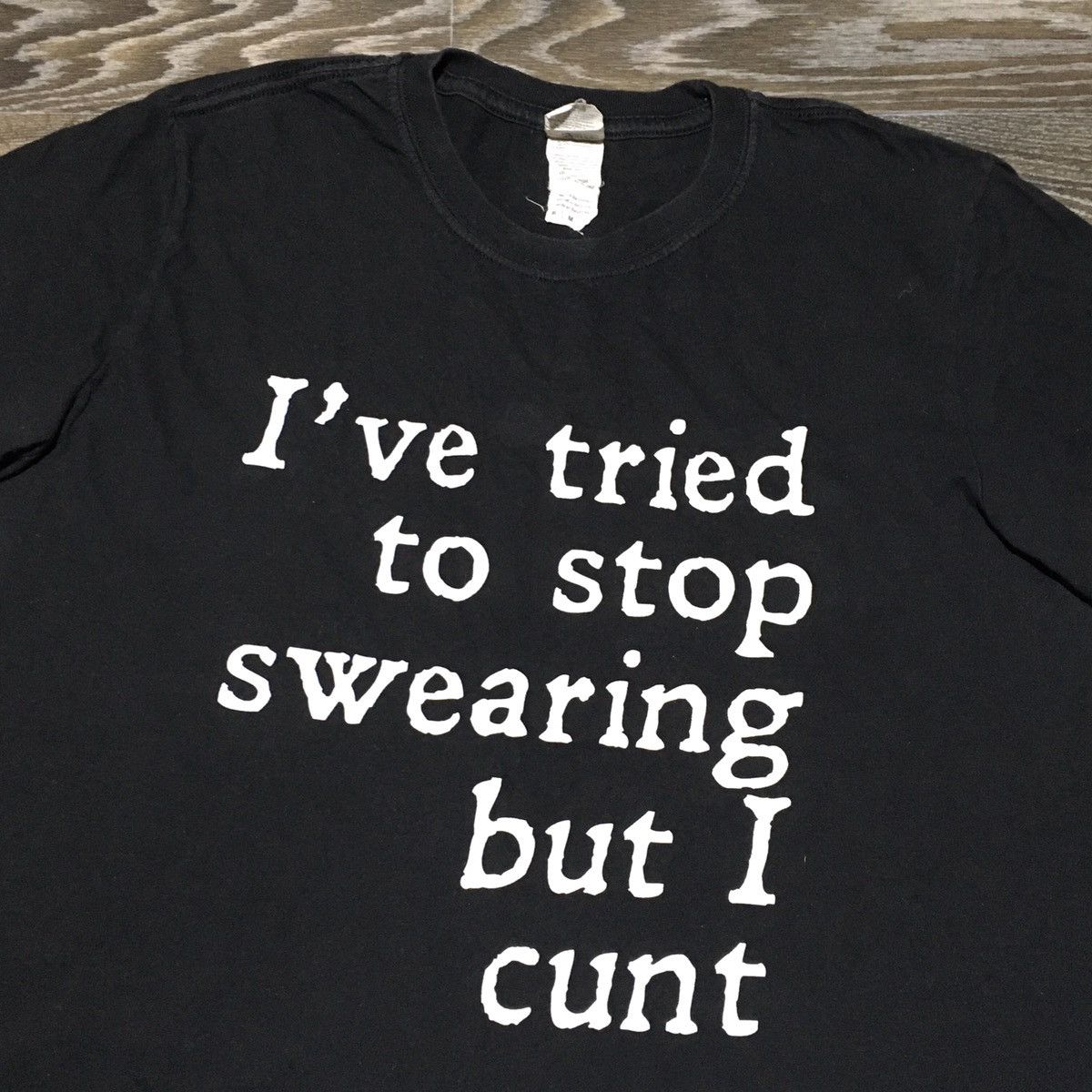 Other Vintage “I’ve tried to stop swearing” Graphic Humor T-shirt Size US M / EU 48-50 / 2 - 2 Thumbnail