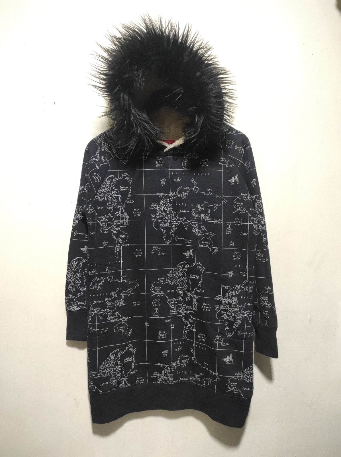 Japanese Brand Granip Lady MAP fur hoodie ifsix LGB style Size M / US 6-8 / IT 42-44 - 2 Thumbnail