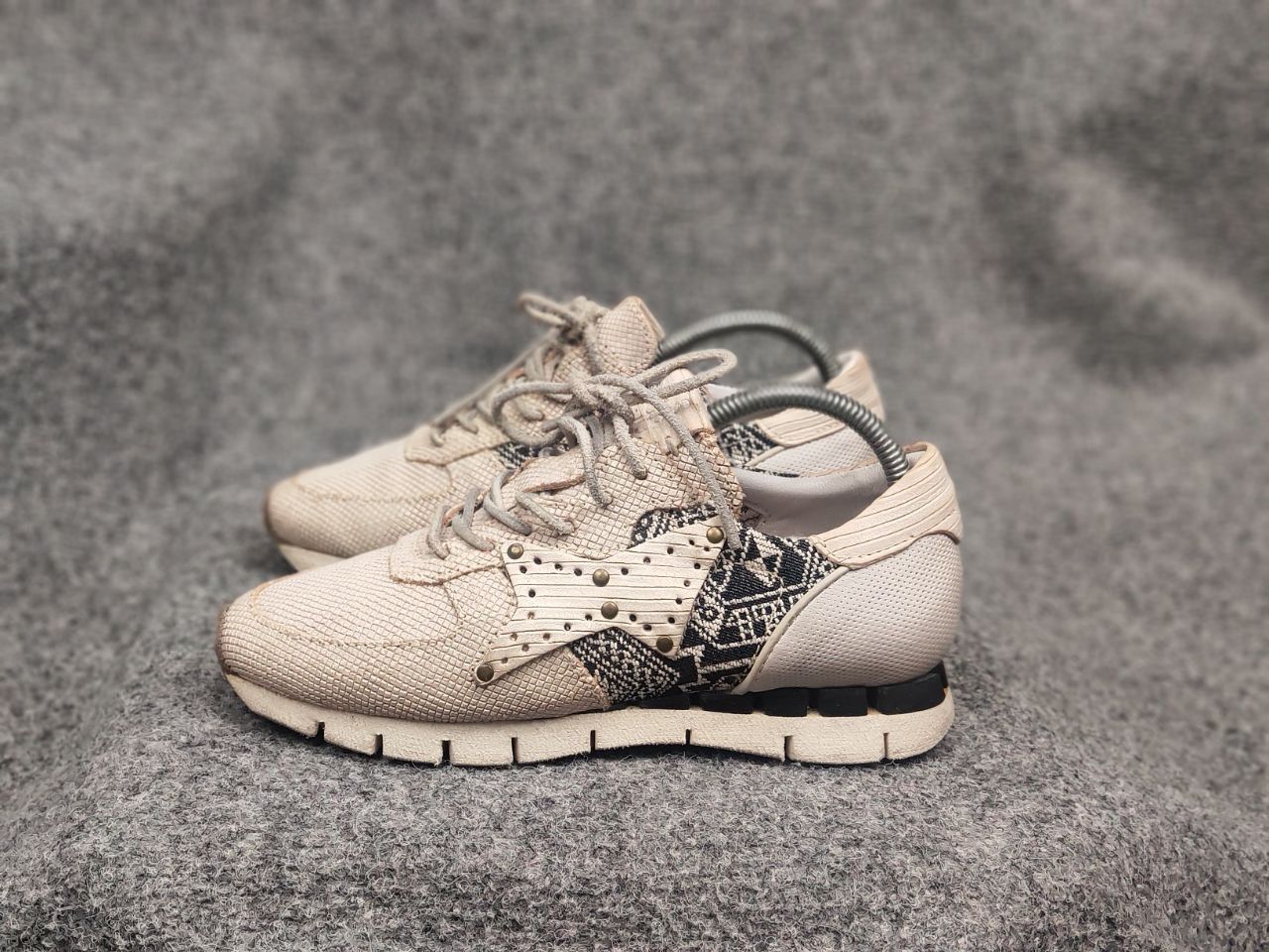 A.S.98 A.S.98 Design Sand leather Logo classic Sneakers Shoes Size US 8 / IT 38 - 10 Thumbnail