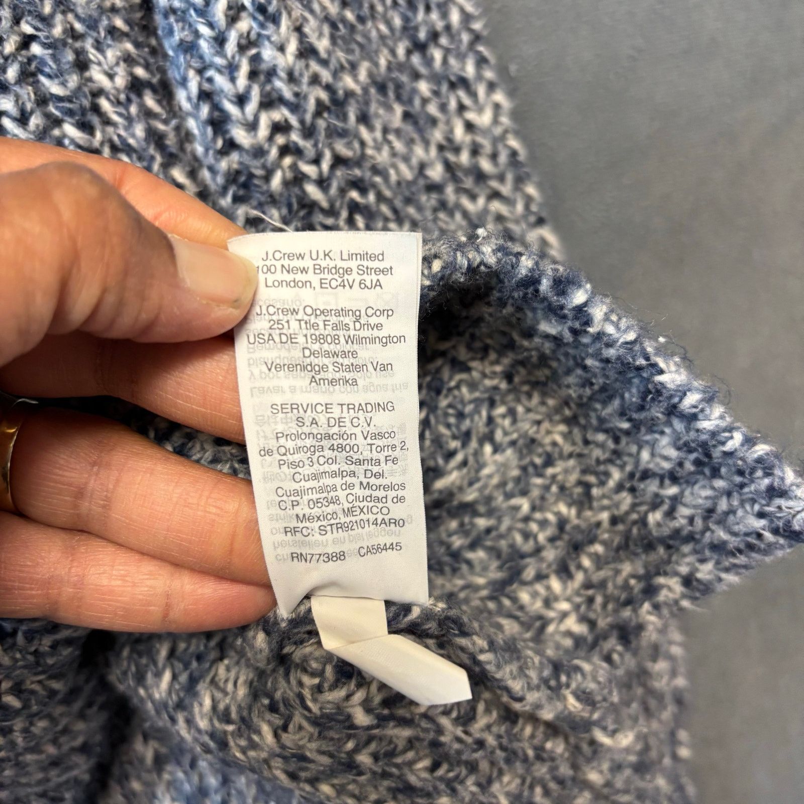 J.Crew Point Sur Sweater Fisherman Cable Knit Roll Neck Turtleneck Size XS / US 0-2 / IT 36-38 - 7 Thumbnail