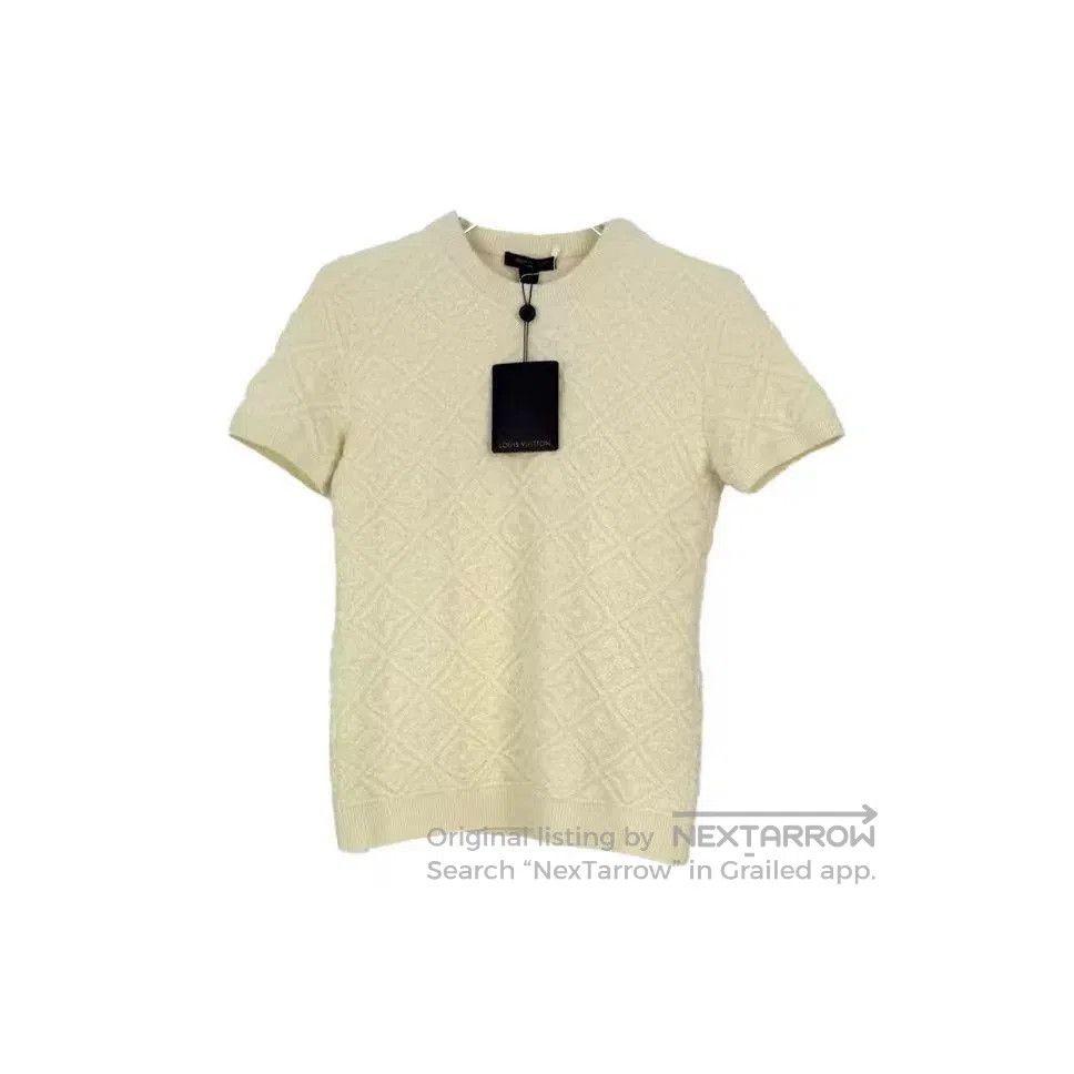 Louis Vuitton Louis Vuitton White Logo Wool Sweater. Size US S / EU 44-46 / 1 - 1 Thumbnail