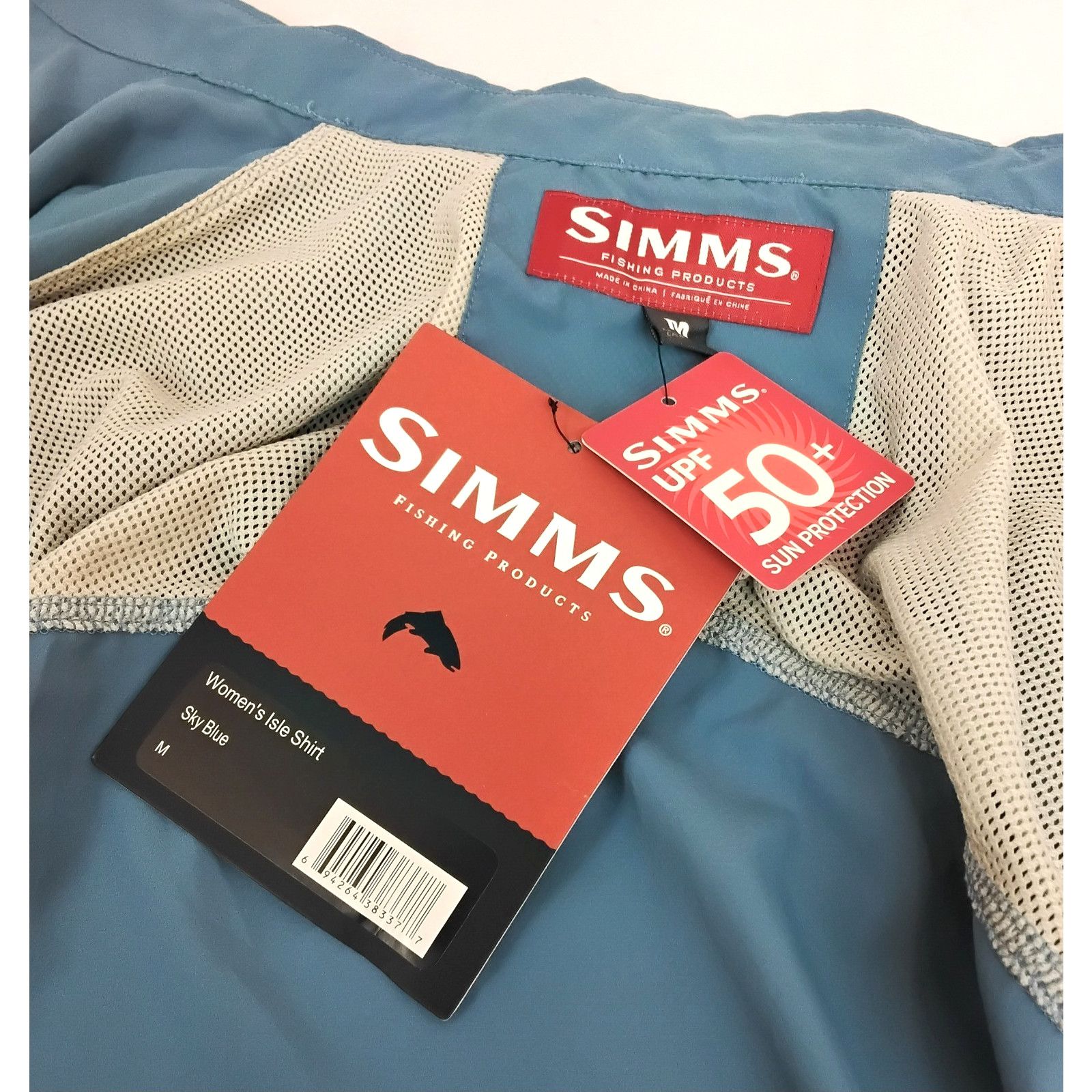Simms Simms Fishing Isle Shirt Women's M Sky Blue Button Up NWT Size M / US 6-8 / IT 42-44 - 10 Thumbnail
