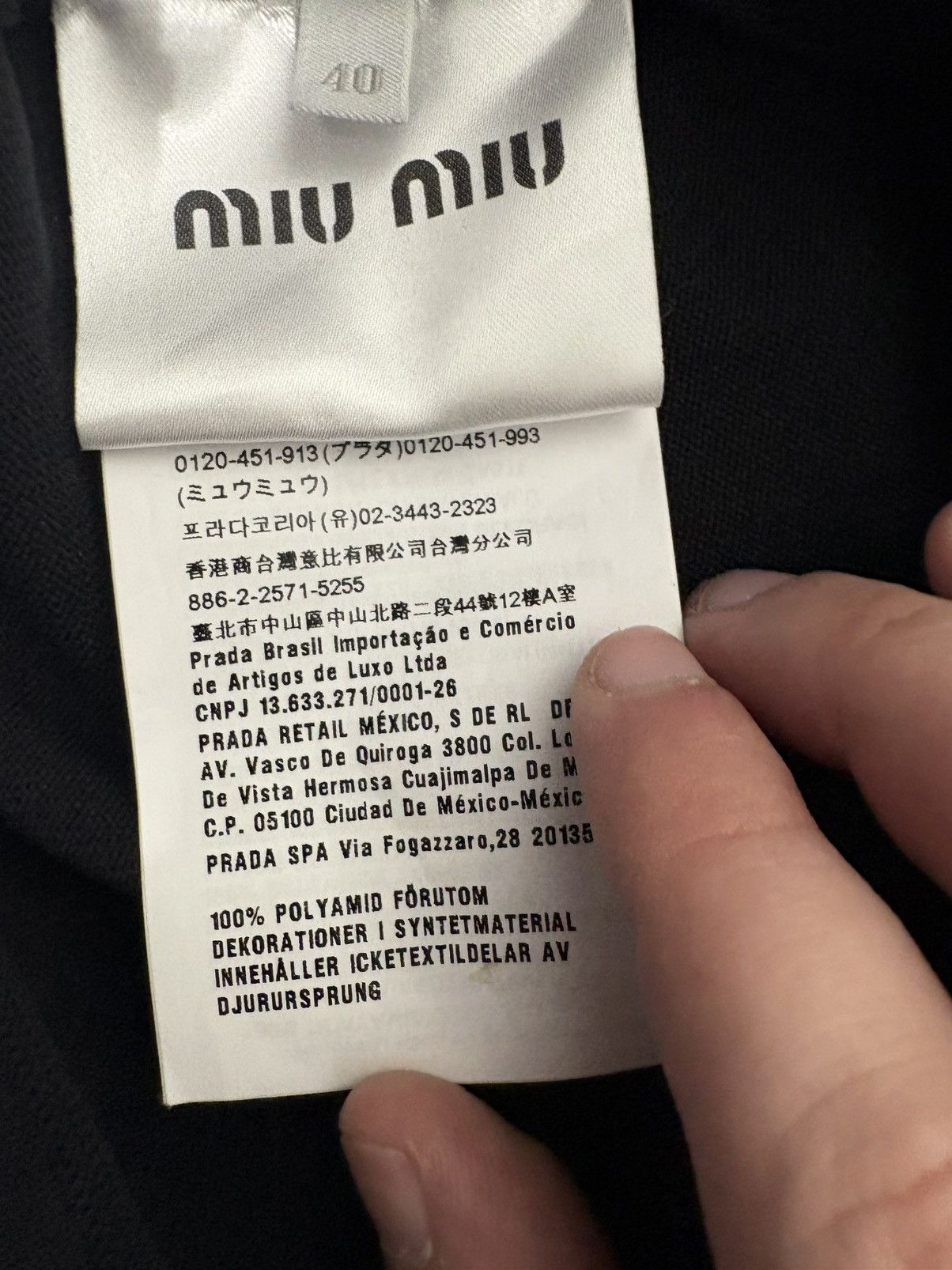 Miu Miu Miu miu rubber logo polo size 40 Size S / US 4 / IT 40 - 5 Thumbnail