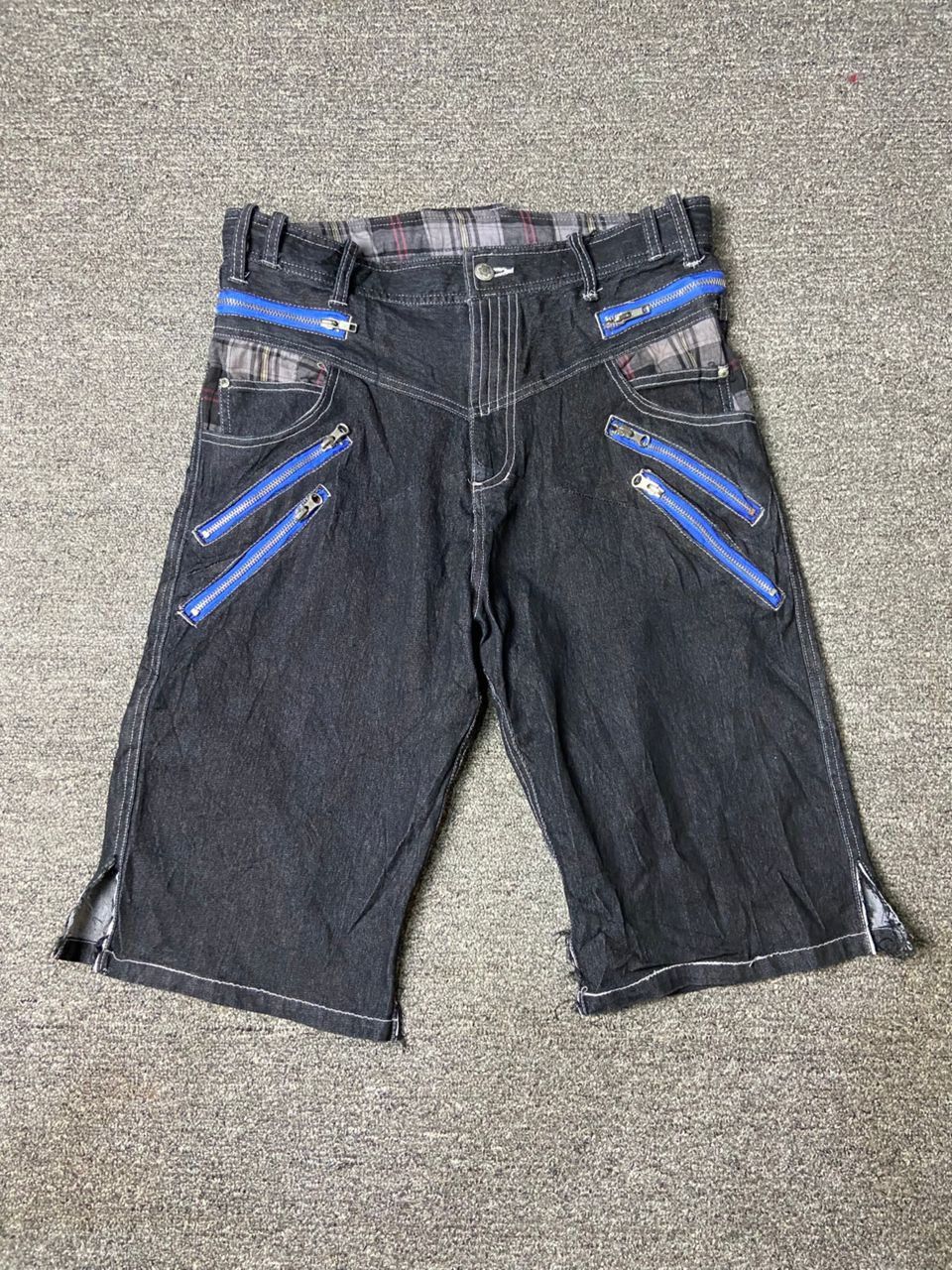 AMP AMP by Manydope Double Waist Short Jeans (151) Size US 32 / EU 48 - 1 Thumbnail