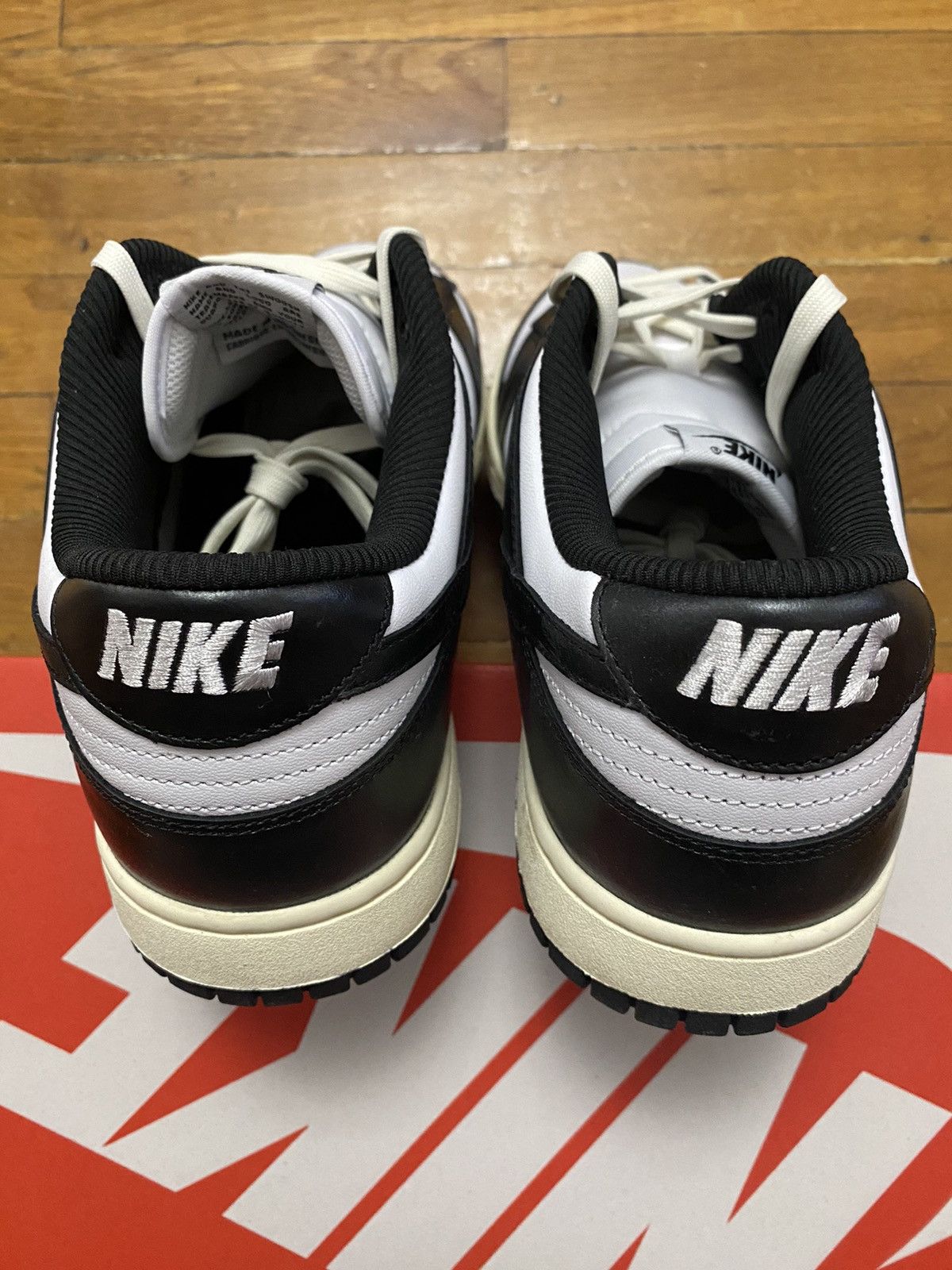 Nike Size 13M / 14.5W - Nike Dunk Low Vintage Panda Black Size US 13 / EU 46 - 5 Thumbnail