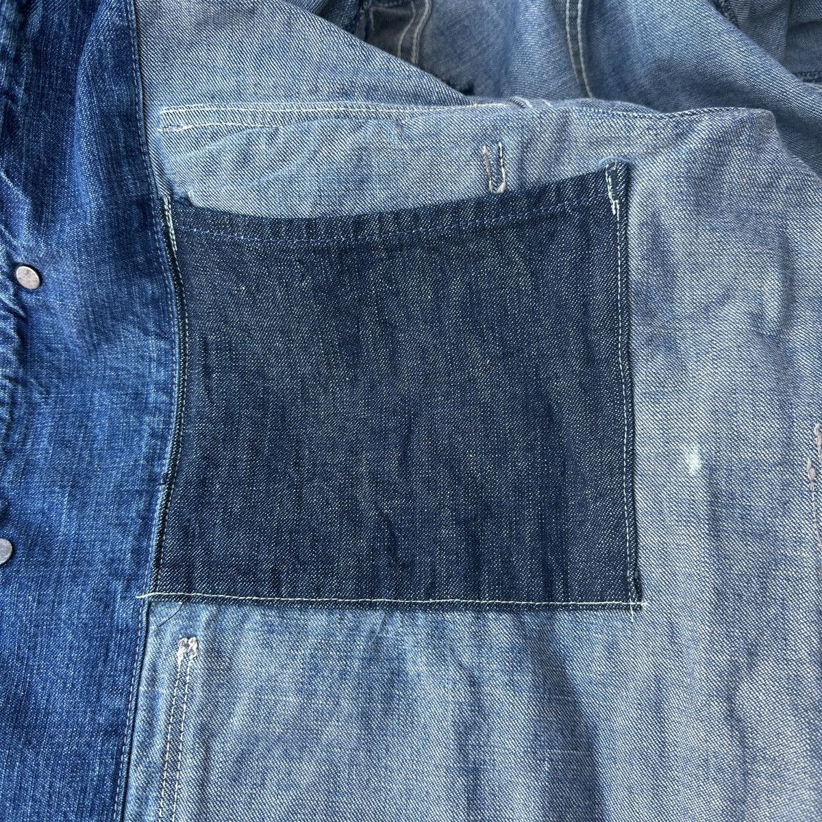 Kapital Old man and the sea weathered Boro chore coat patchwork Size US S / EU 44-46 / 1 - 15 Thumbnail