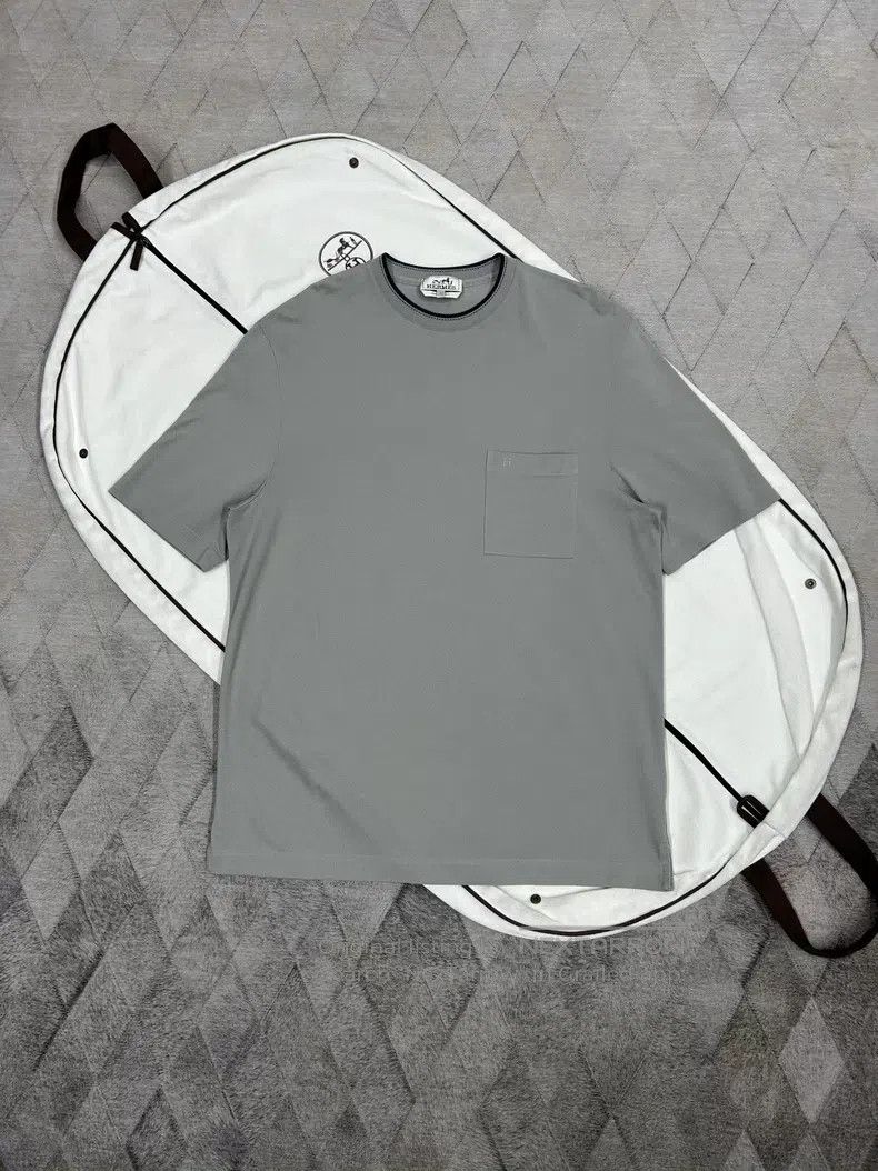 Hermes Hermes Elephant gray T-shirt Size US L / EU 52-54 / 3 - 1 Thumbnail