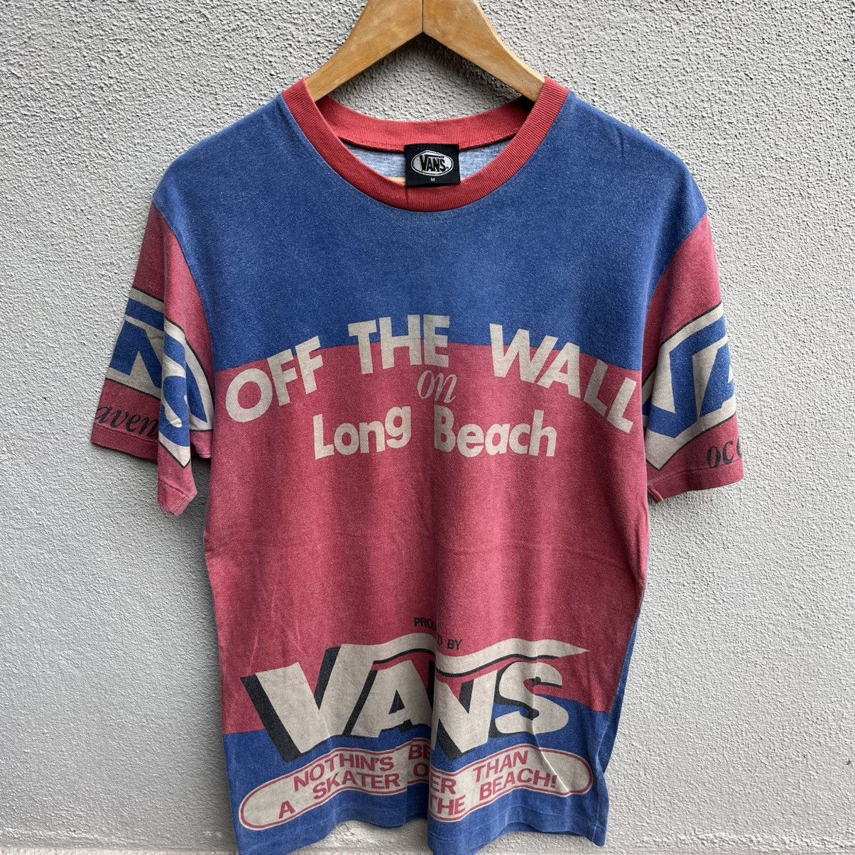 Vans Vintage 90s VANS usa all over print tee Size US M / EU 48-50 / 2 - 2 Thumbnail