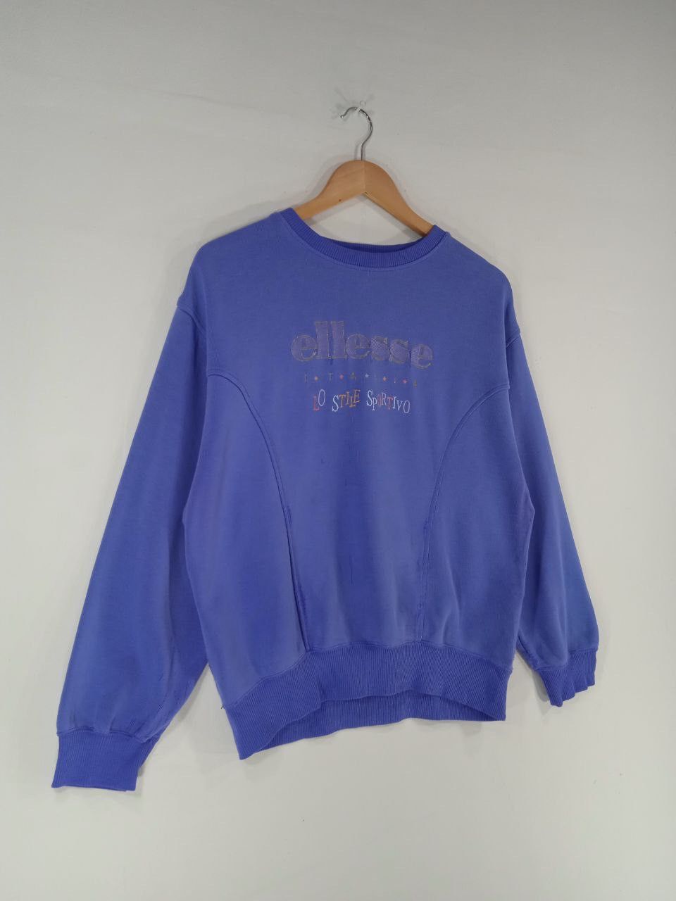 Ellesse Vintage 90's Ellese Sweatshirt Rare Design Size US L / EU 52-54 / 3 - 4 Thumbnail