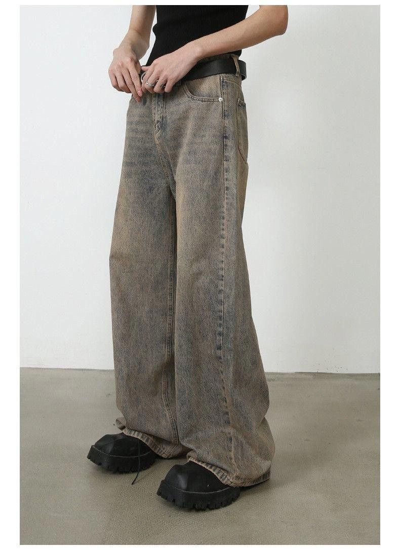 Jean Faded Gray Flared Denim Jeans, Stack Jeans Size US 30 / EU 46 - 7 Thumbnail
