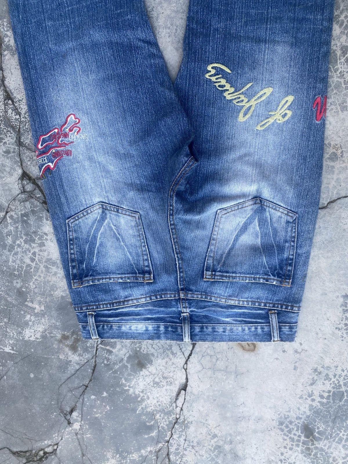 Japanese Brand Vintage VISION OF JAPAN Sukajan Jeans Size US 29 - 8 Thumbnail
