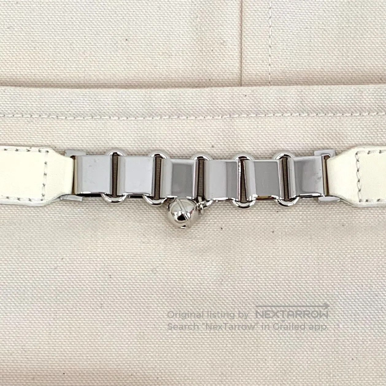 Hermes Hermes Beige bell chain decoration cotton casual half skir Size 33" - 6 Thumbnail