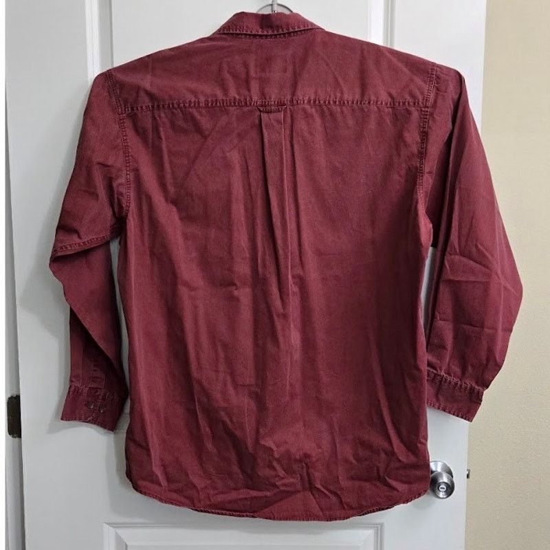 Redhead RedHead Maroon Long Sleeve Button Down Shirt XL Size US XL / EU 56 / 4 - 7 Thumbnail