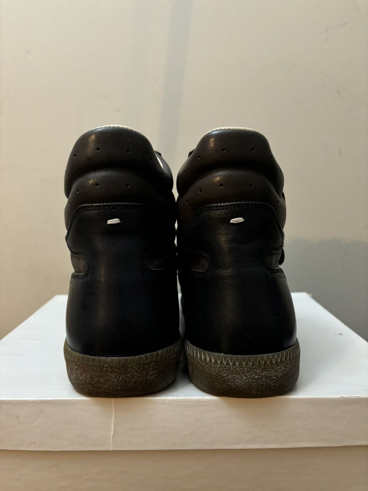Maison Margiela Maison Margiela GAT Replica Strap High Leather Sneakers Size US 9 / EU 42 - 5 Thumbnail
