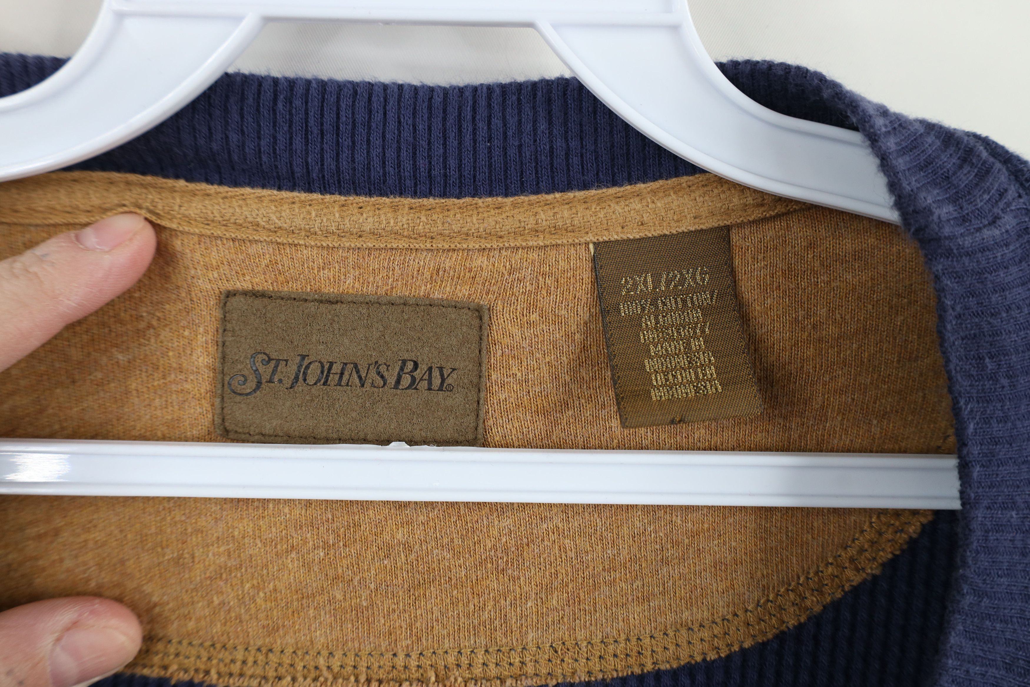 Vintage Vintage 90s Streetwear Waffle Knit Long Sleeve T-Shirt Size US XXL / EU 58 / 5 - 7 Thumbnail