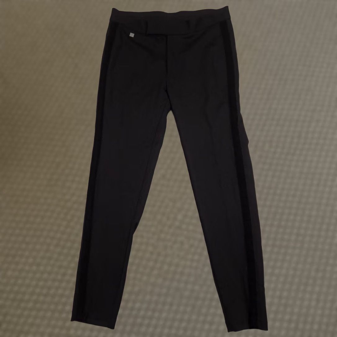 Ralph Lauren Lauren Ralph Lauren Dress Pants Womens XS Black Ponte Skinny Pull On Side Stripe Size 26" / US 2 / IT 38 - 1 Thumbnail