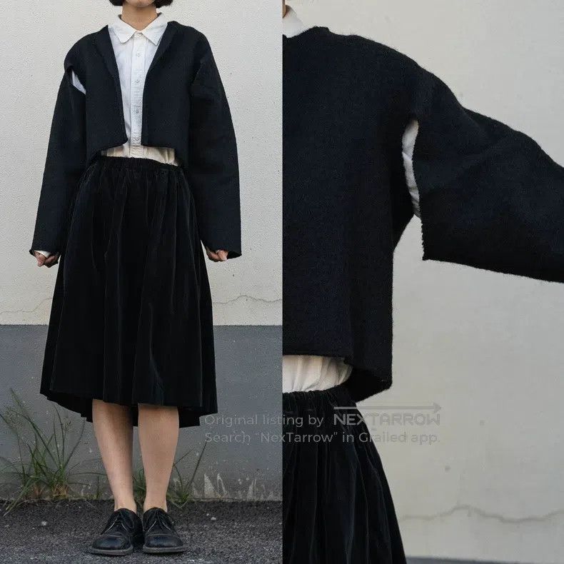 Comme des Garcons Comme Des Garcons Early Black Wool Ripped Jacket Size S / US 4 / IT 40 - 2 Thumbnail