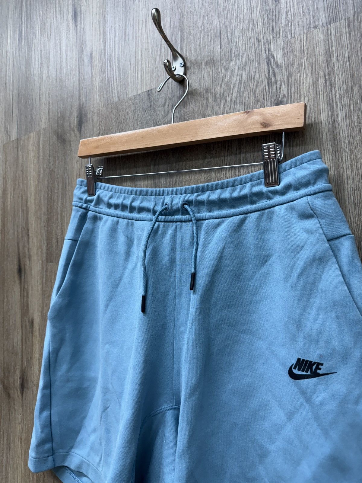 Nike Nike Tech Baby Blue Shorts Size US 31 - 4 Thumbnail