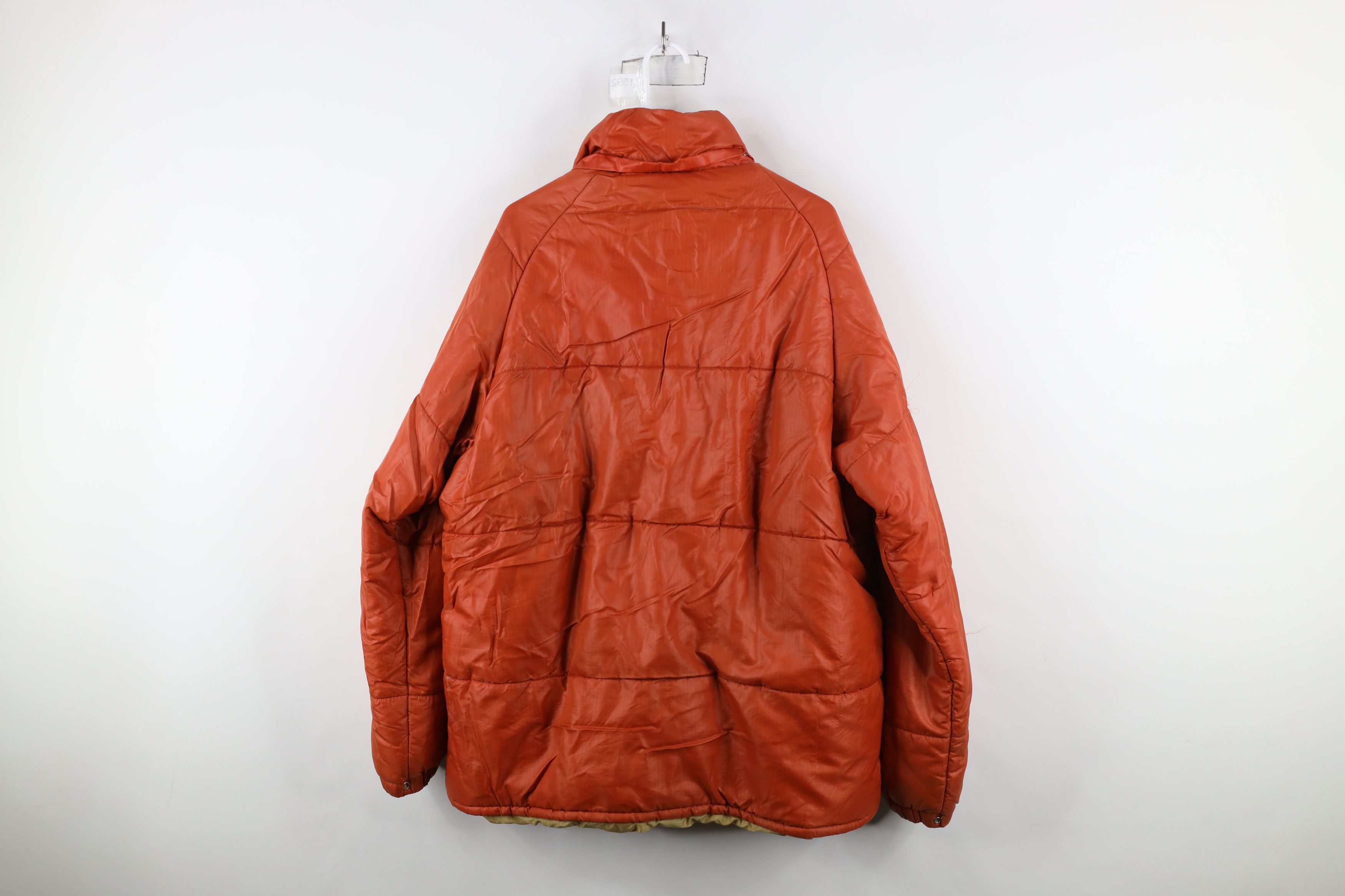 Vintage Vintage 70s Streetwear Winter Puffer Jacket Orange USA Size US XL / EU 56 / 4 - 13 Thumbnail